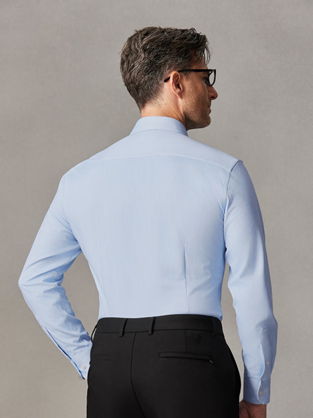 Stellar Blue Stripe Stretch Shirt