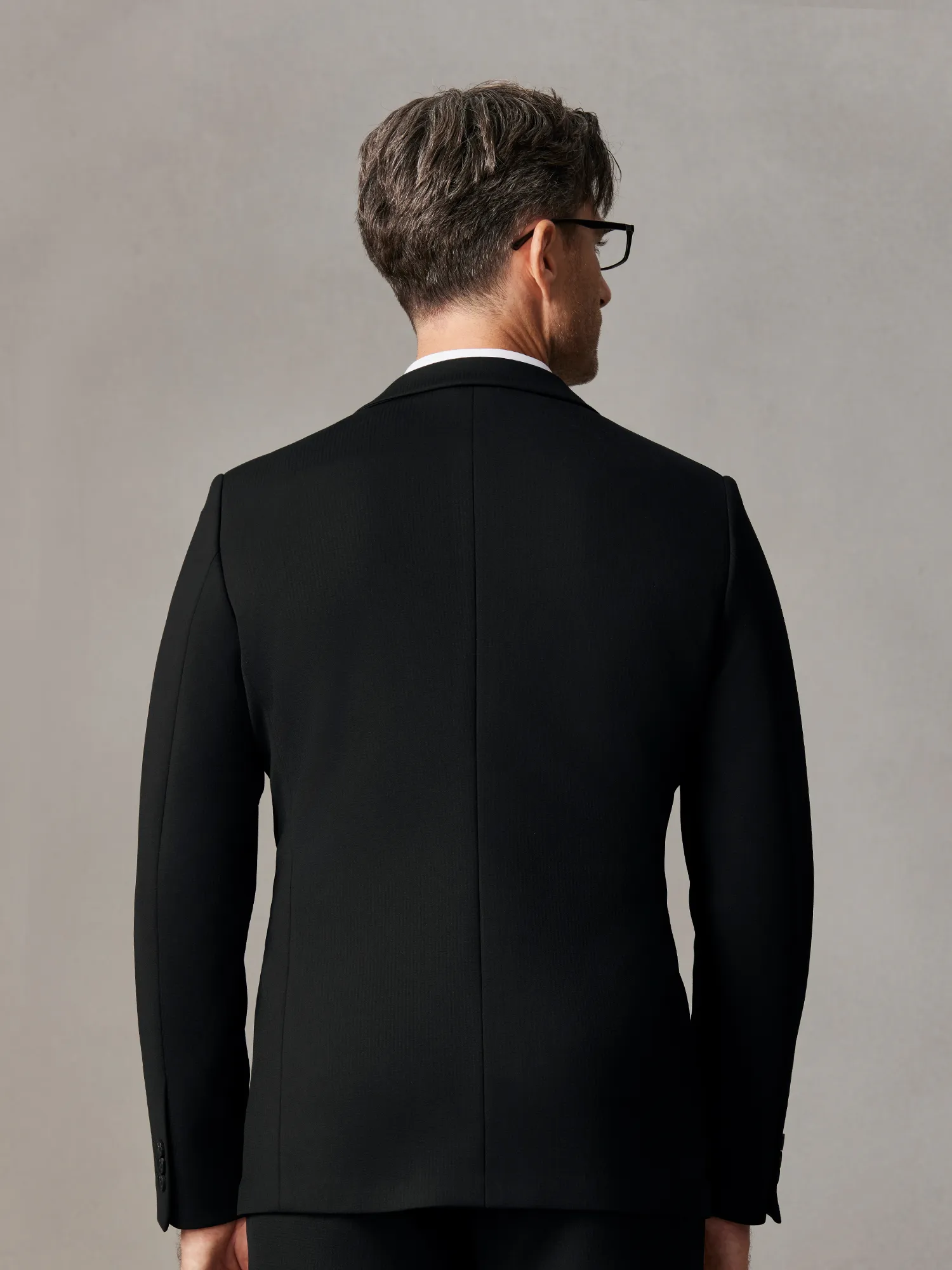 Falcon Black Shadow Plaid Stretch Blazer