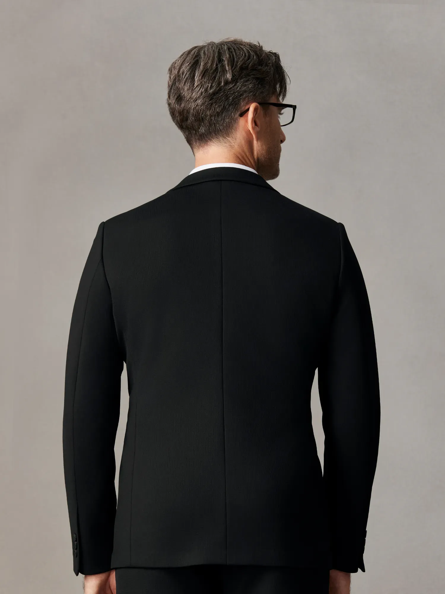 Falcon Black Shadow Plaid Stretch Blazer