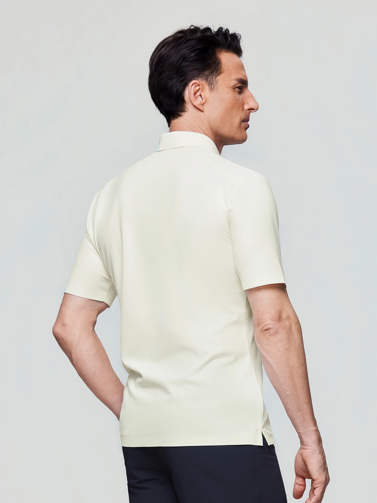 Cloud White Stretch Polo