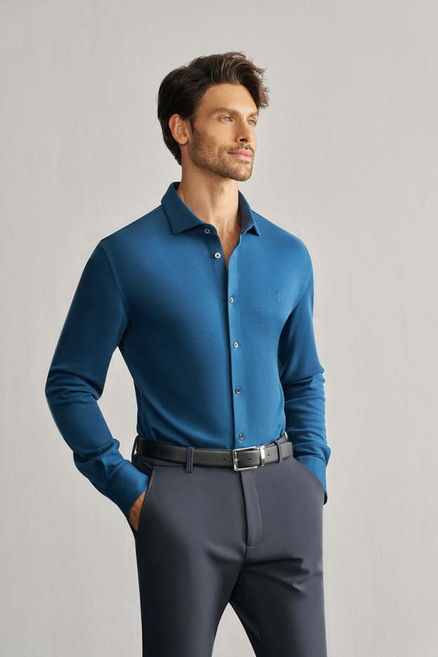 Swan Lake Orchid Luxurious Stretch Shirt-OWN DREAM Shirts