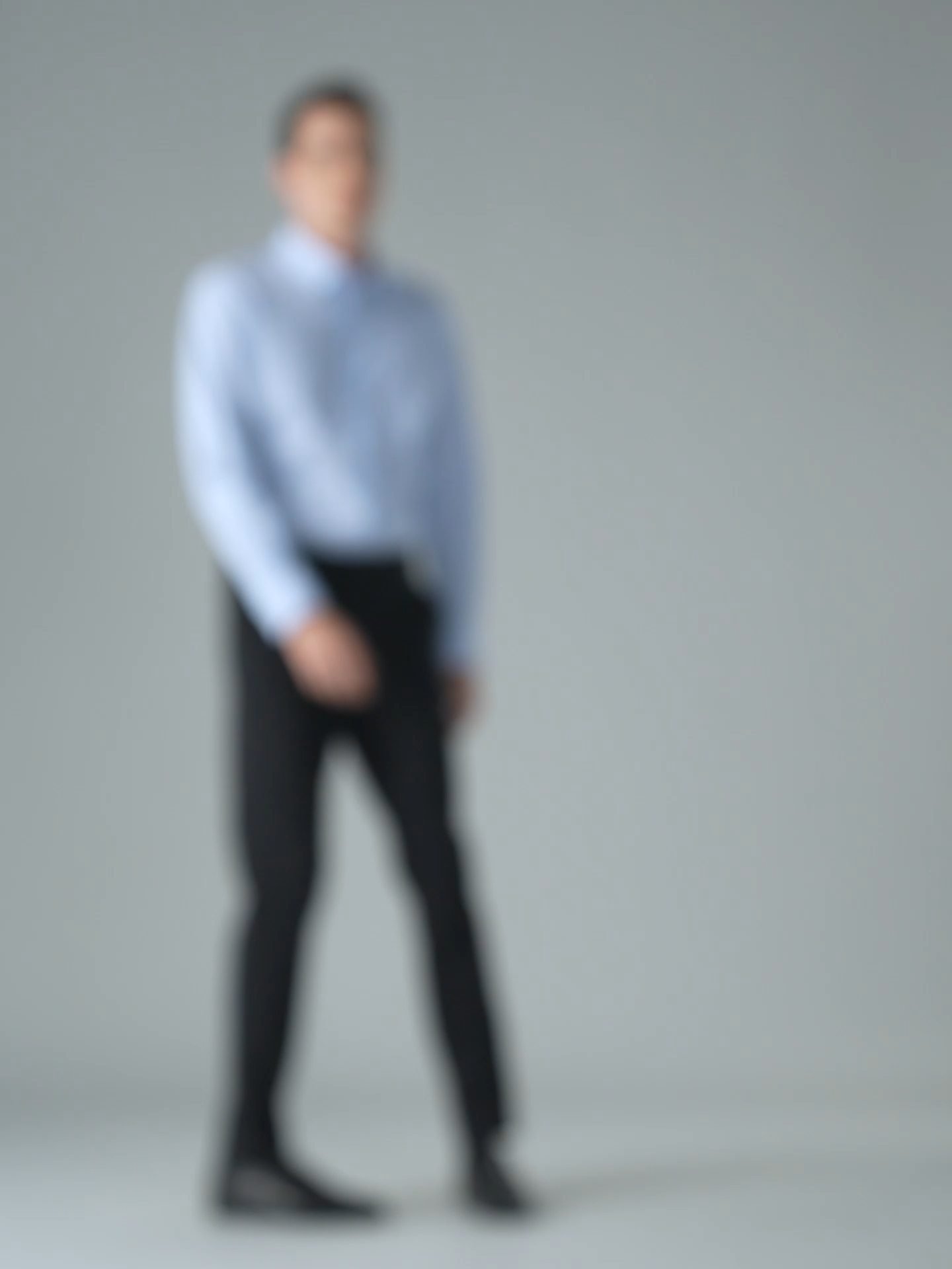 Glacier Blue Striped High-Stretch Shirt 