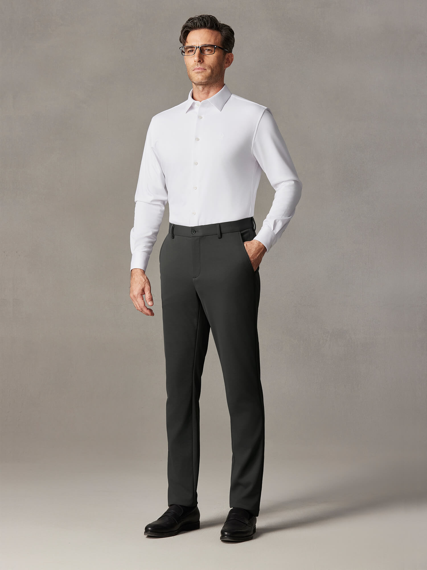 WarmTech Max Olive Gray Cashmere Stretch Pants