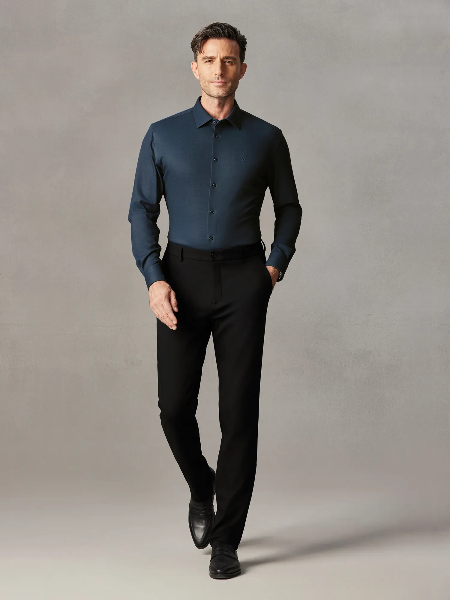 WarmTech Ultra Sky Azure Cashmere Stretch Shirt