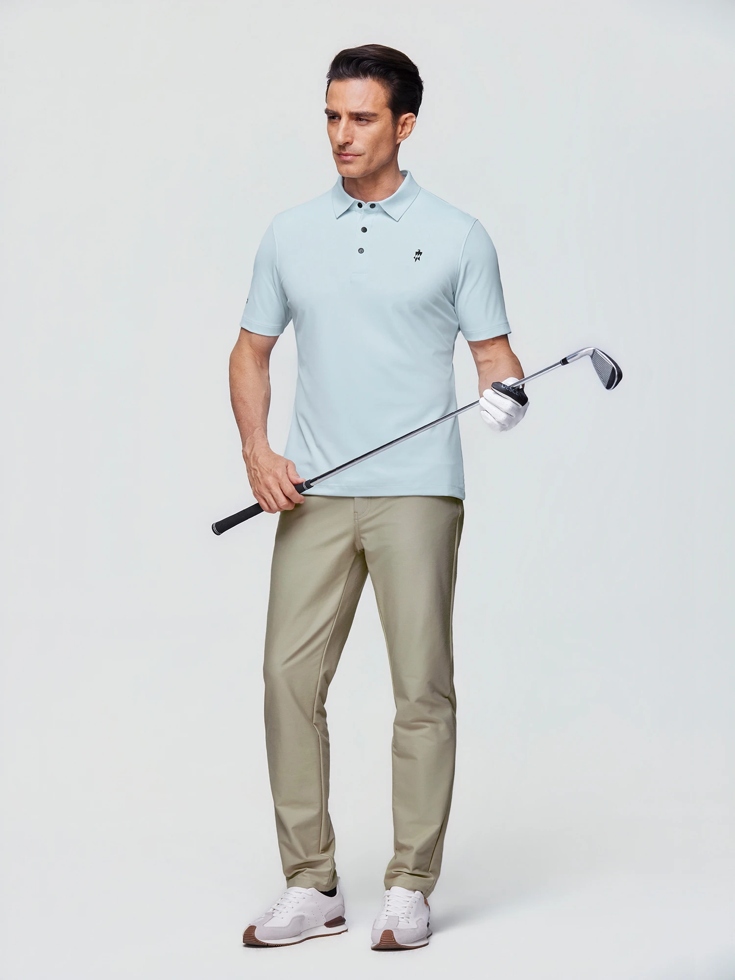 Soft Sky Blue Stretch Polo