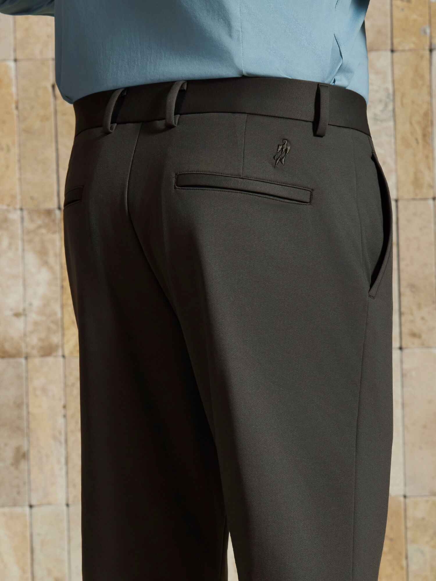 Stone Mocha Stretch Pants-Own Dream Shirts-Dress Shirts for Men