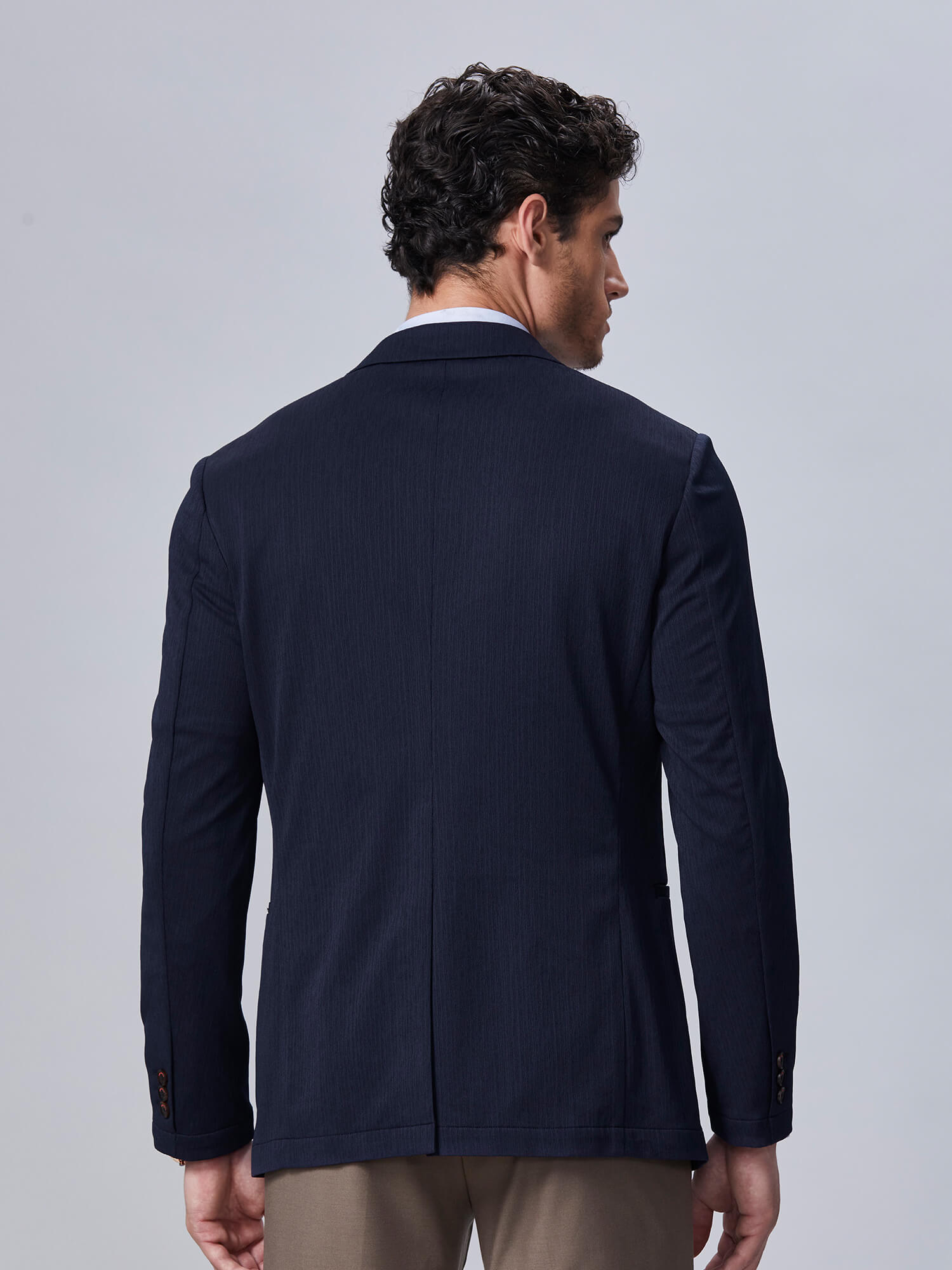 Midnight Navy Stretch Blazer