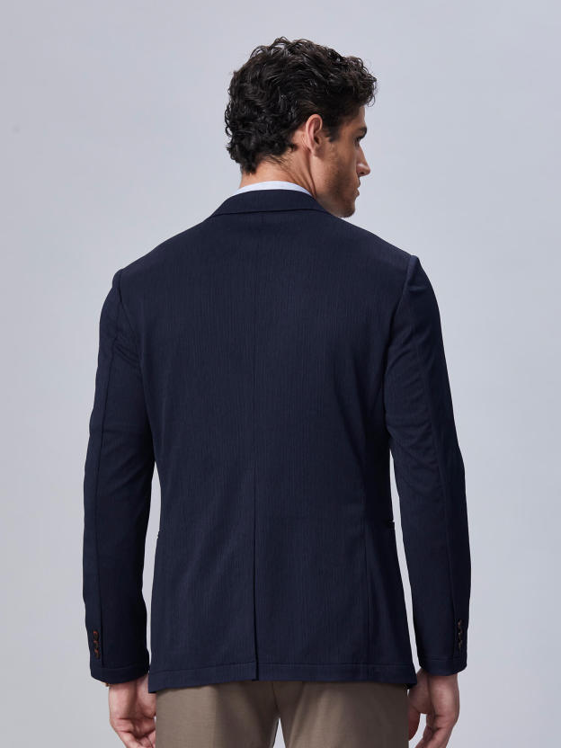 Midnight Navy Stretch Blazer