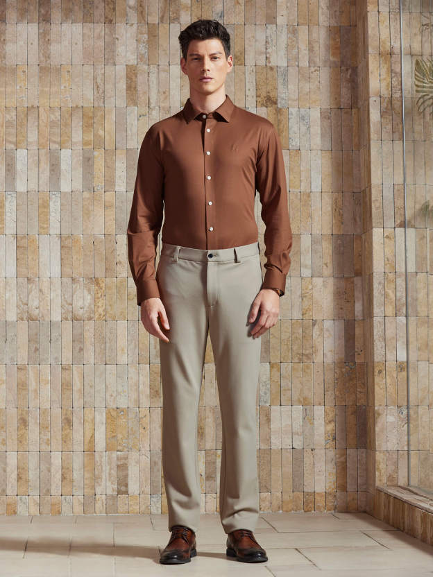 Sunset Orange Stretch Shirt