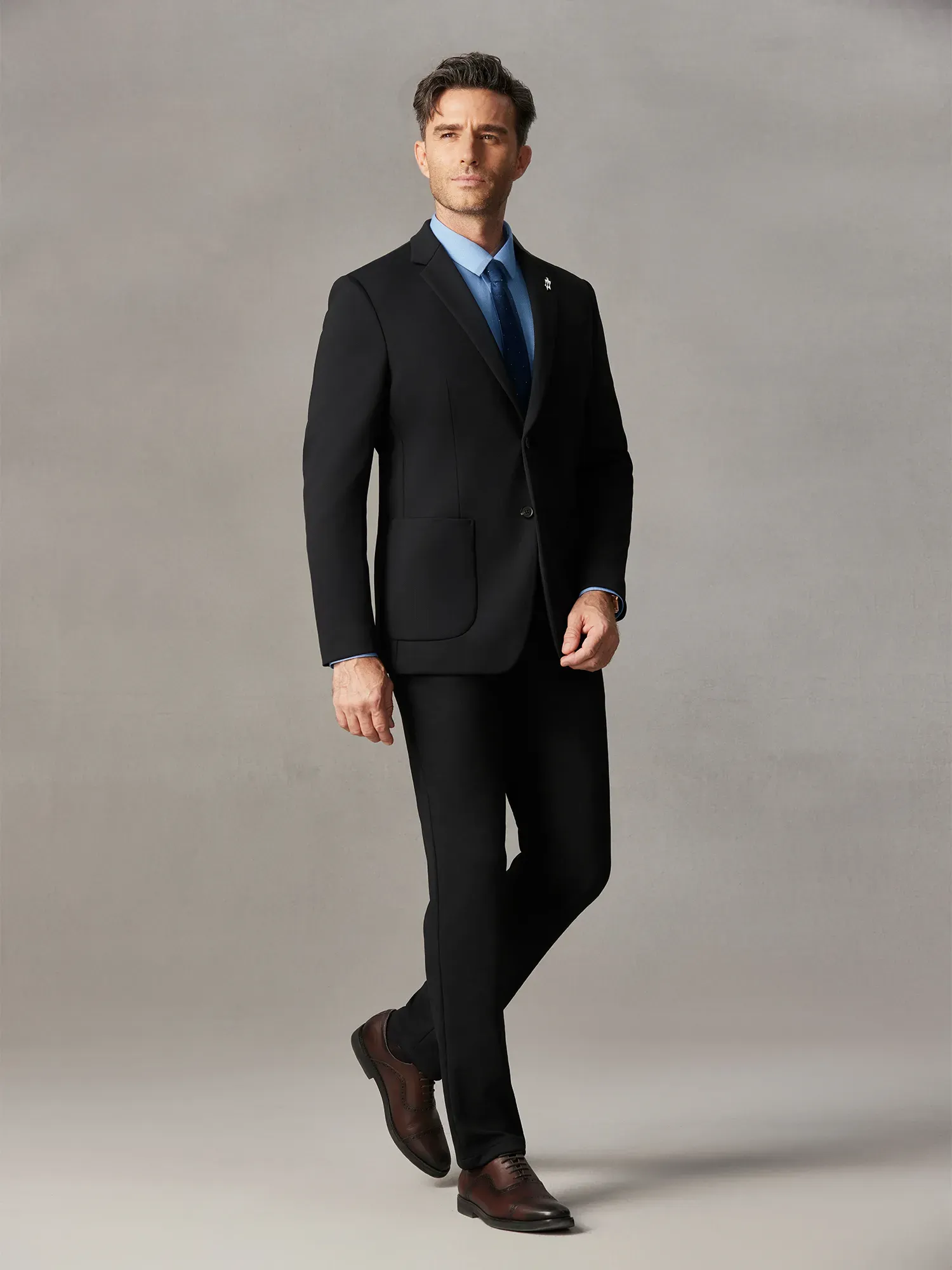 WarmTech Ultra Wool Sky Deep Navy Stretch Blazer