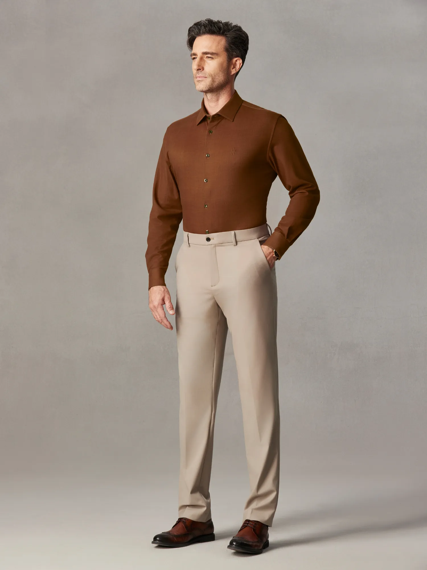 WarmTech Ultra Ember Orange Cashmere Stretch Shirt