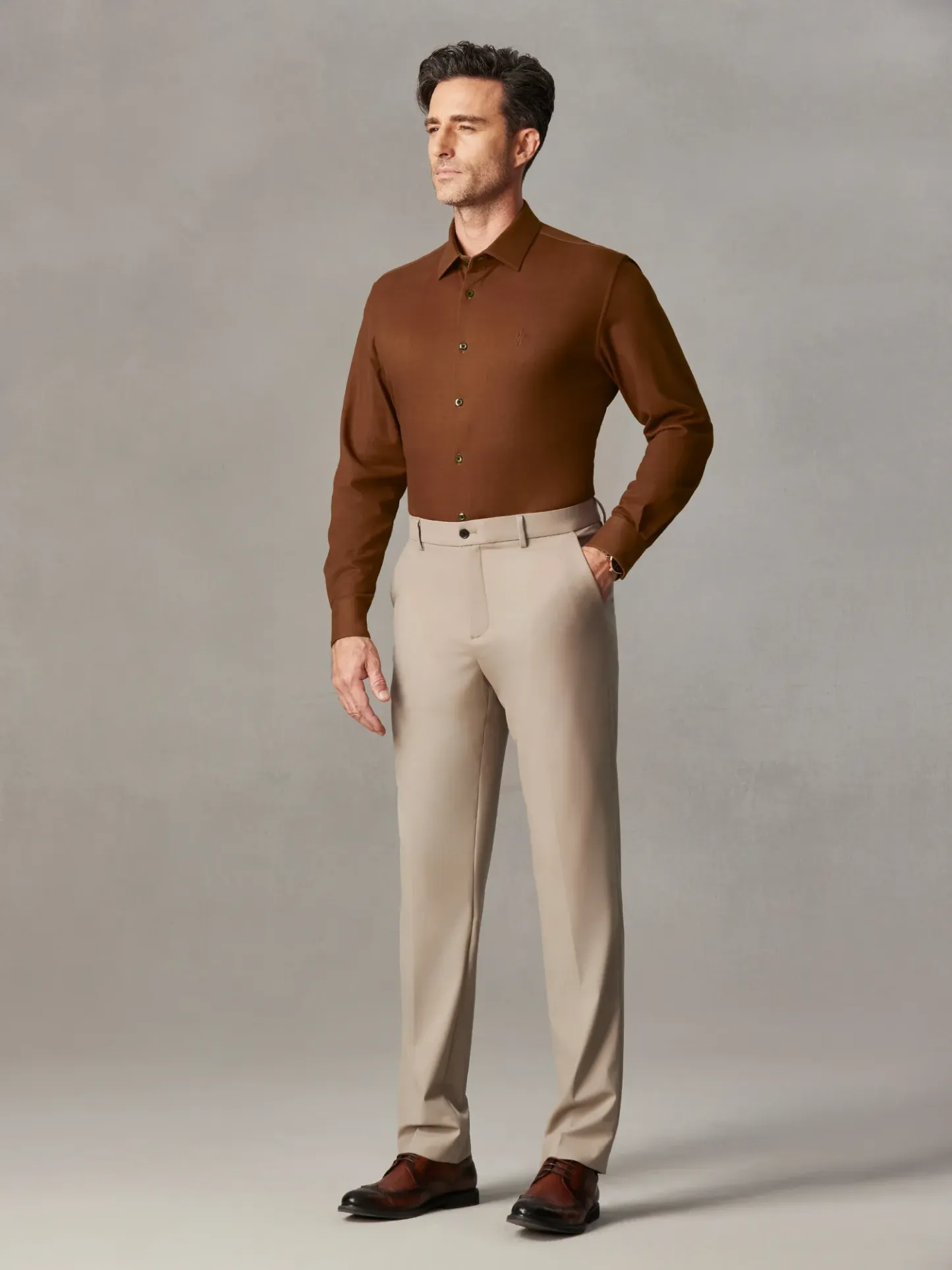 WarmTech Ultra Ember Orange Cashmere Stretch Shirt