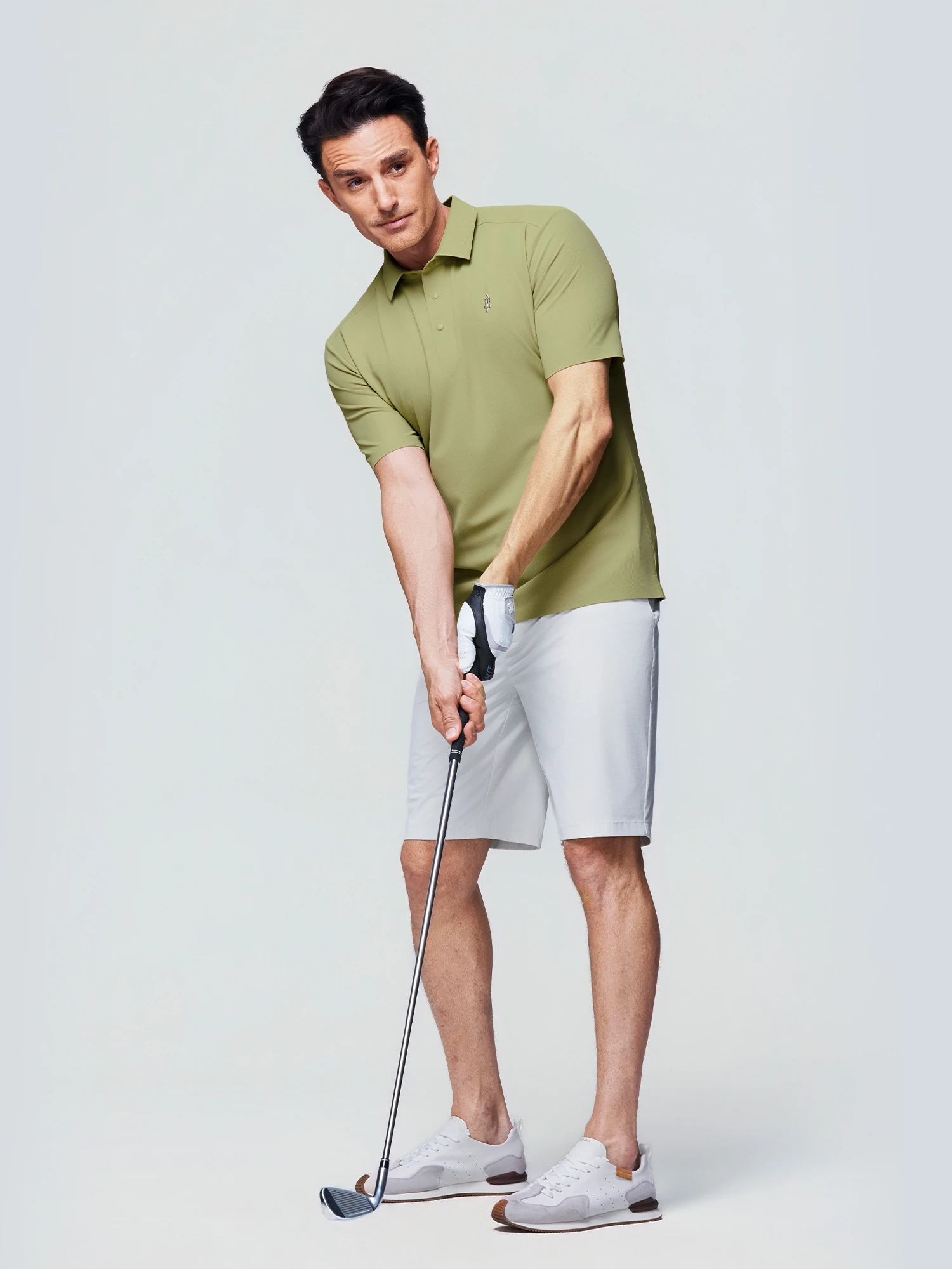 Bamboo Green Stretch Polo