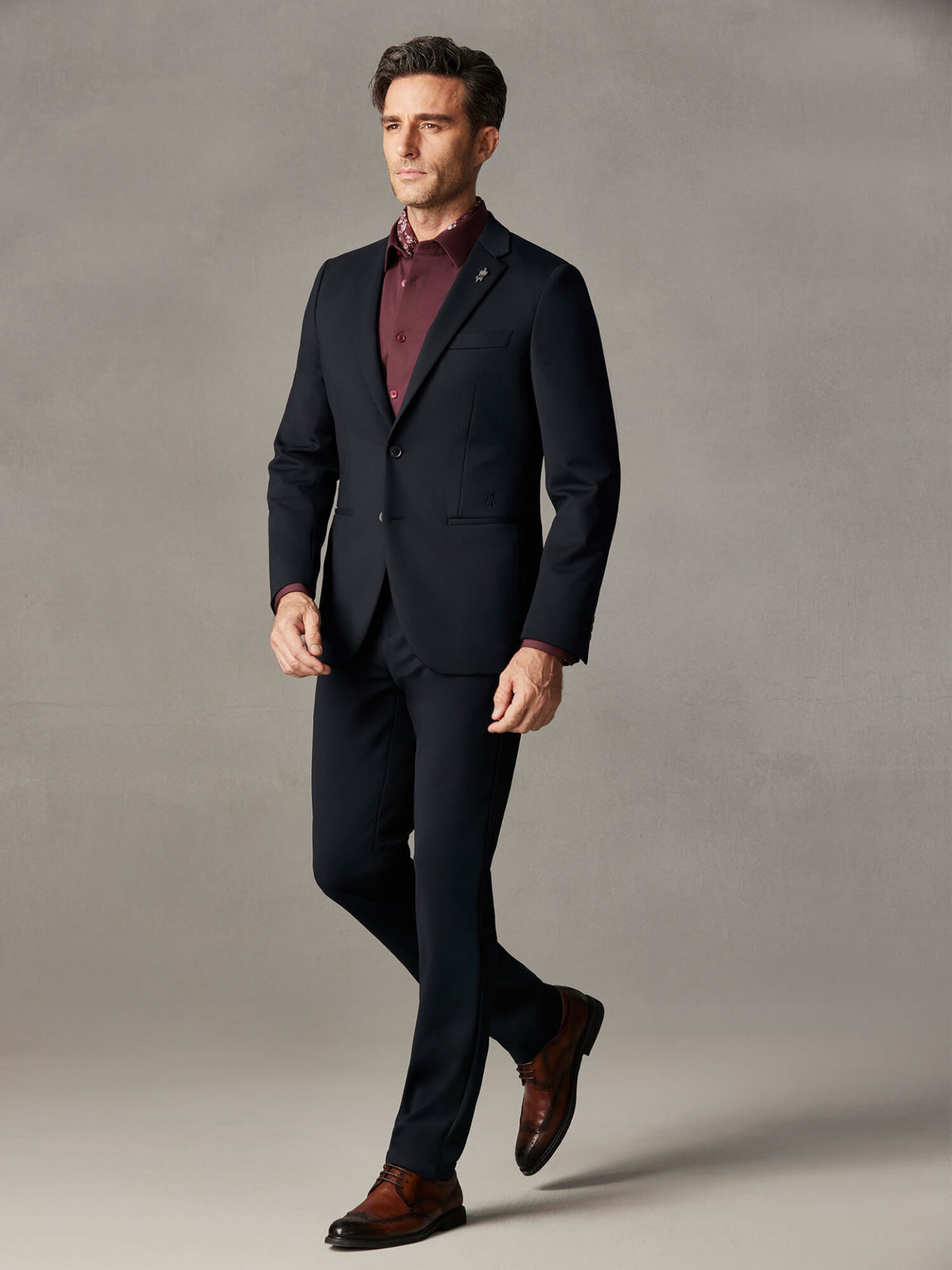 Deep Navy Stretch Blazer