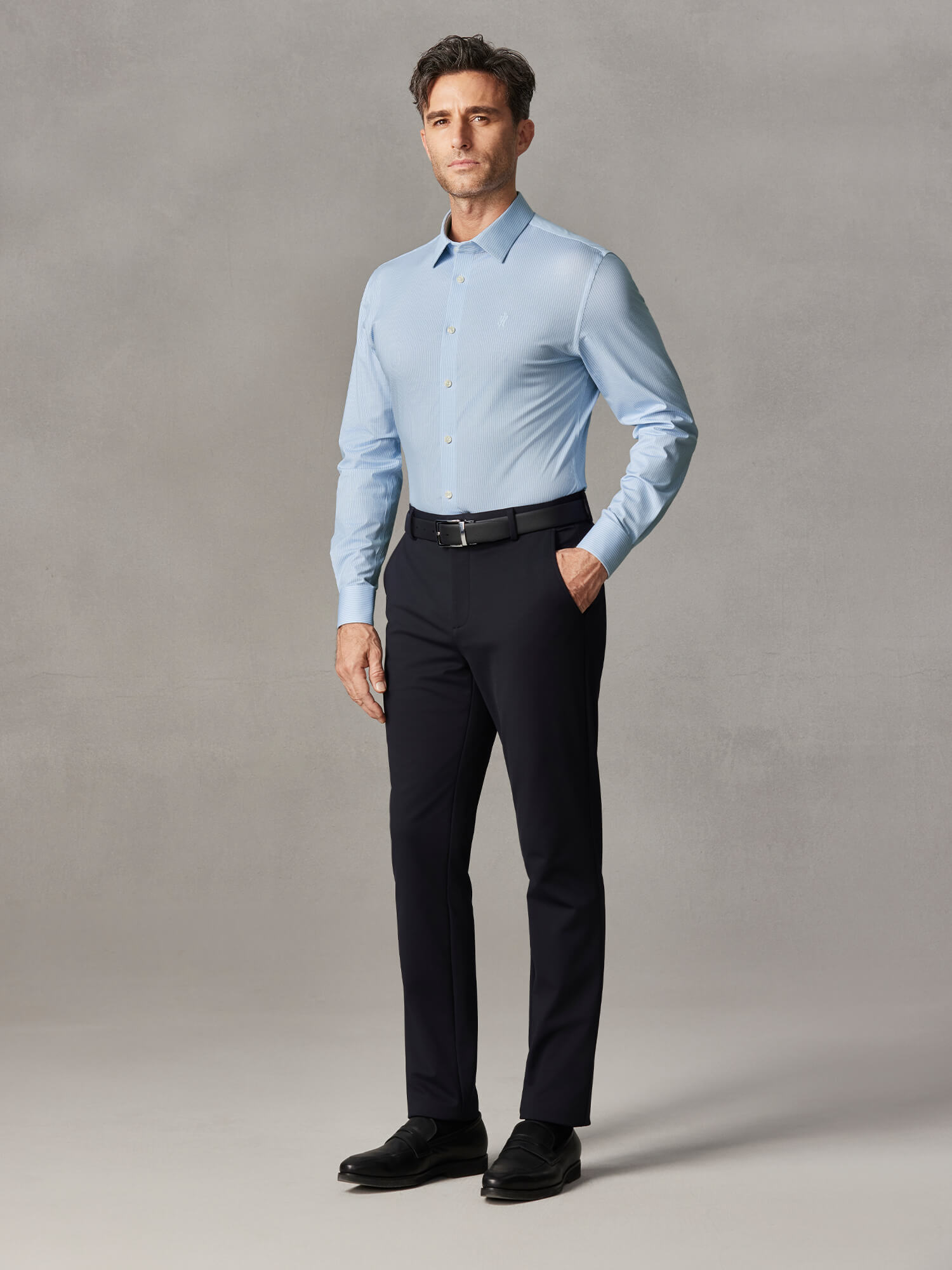 Sky Trail Pima Cotton High-Stretch Dress Shirt-Own Dream Shirts-Dress Shirts for Men