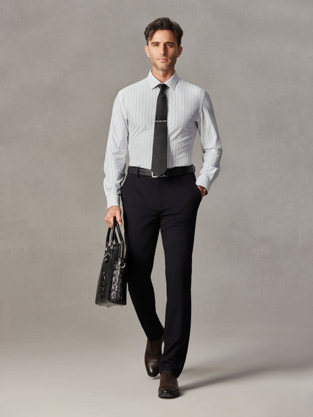 Timeless Keynotes 2.0 Pima Cotton High-Stretch Dress Shirt-Own Dream Shirts-Dress Shirts for Men