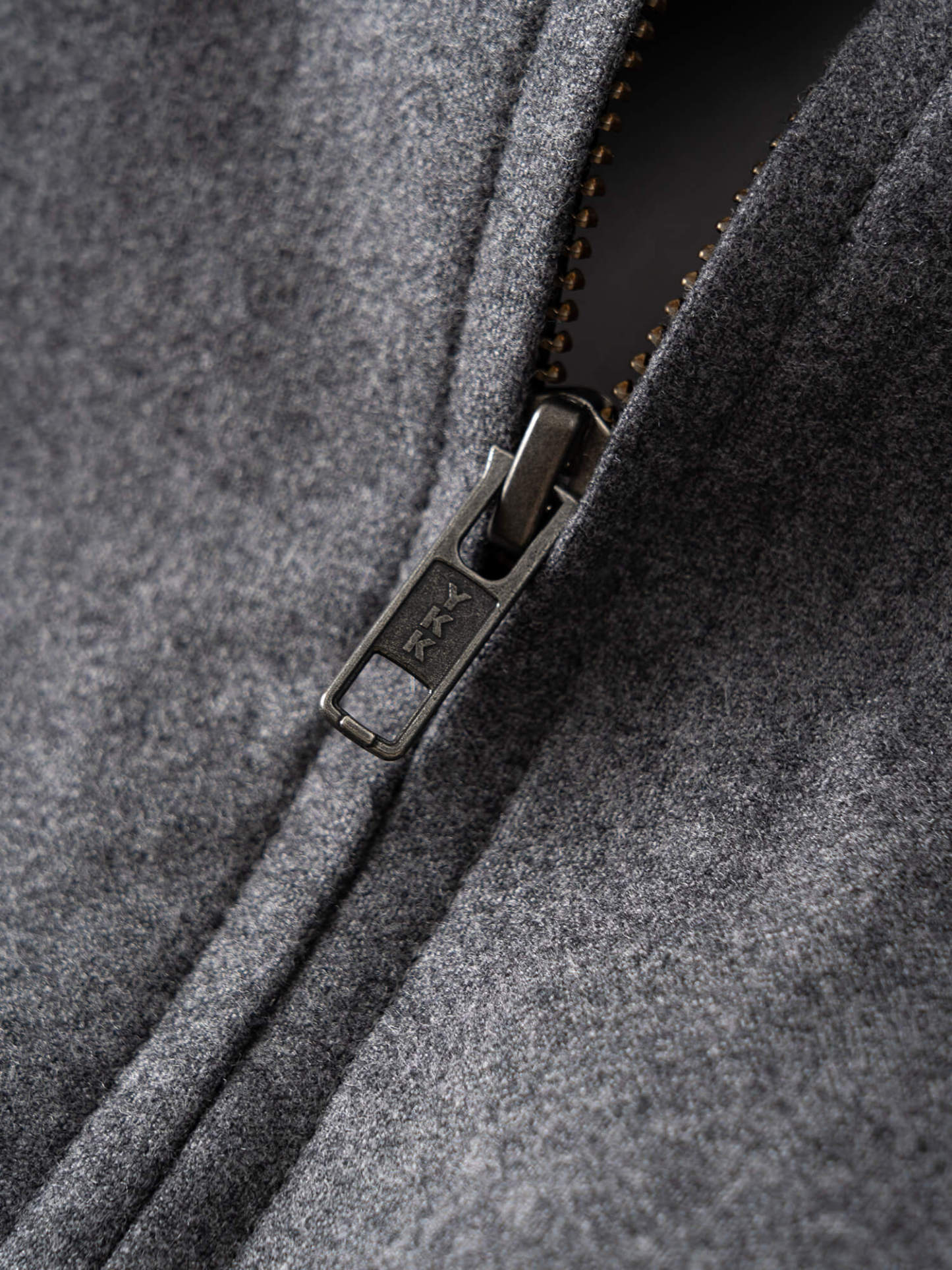 Lustrous Grey Wool Jacket