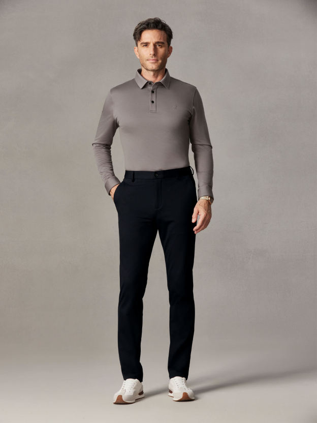 Stellar Navy Stretch Pants-Own Dream Shirts-Dress Shirts for Men