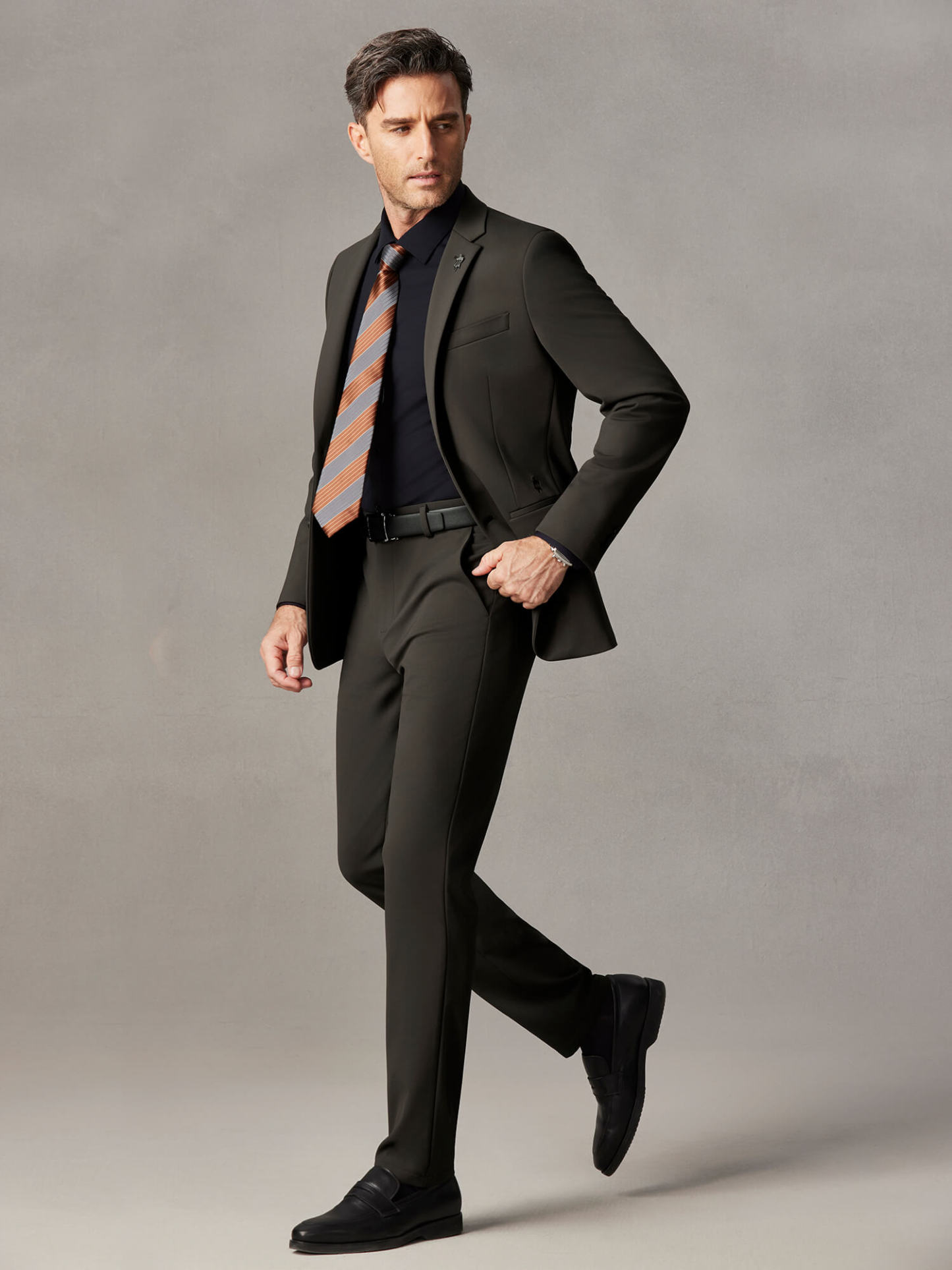 Autumn Brown Stretch Blazer