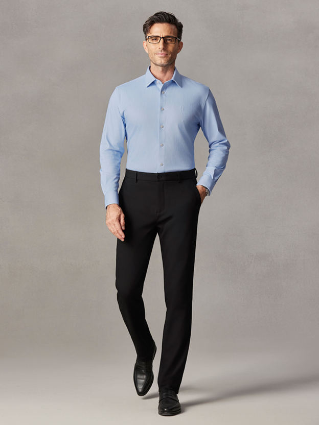 Stellar Blue Stripe Stretch Shirt