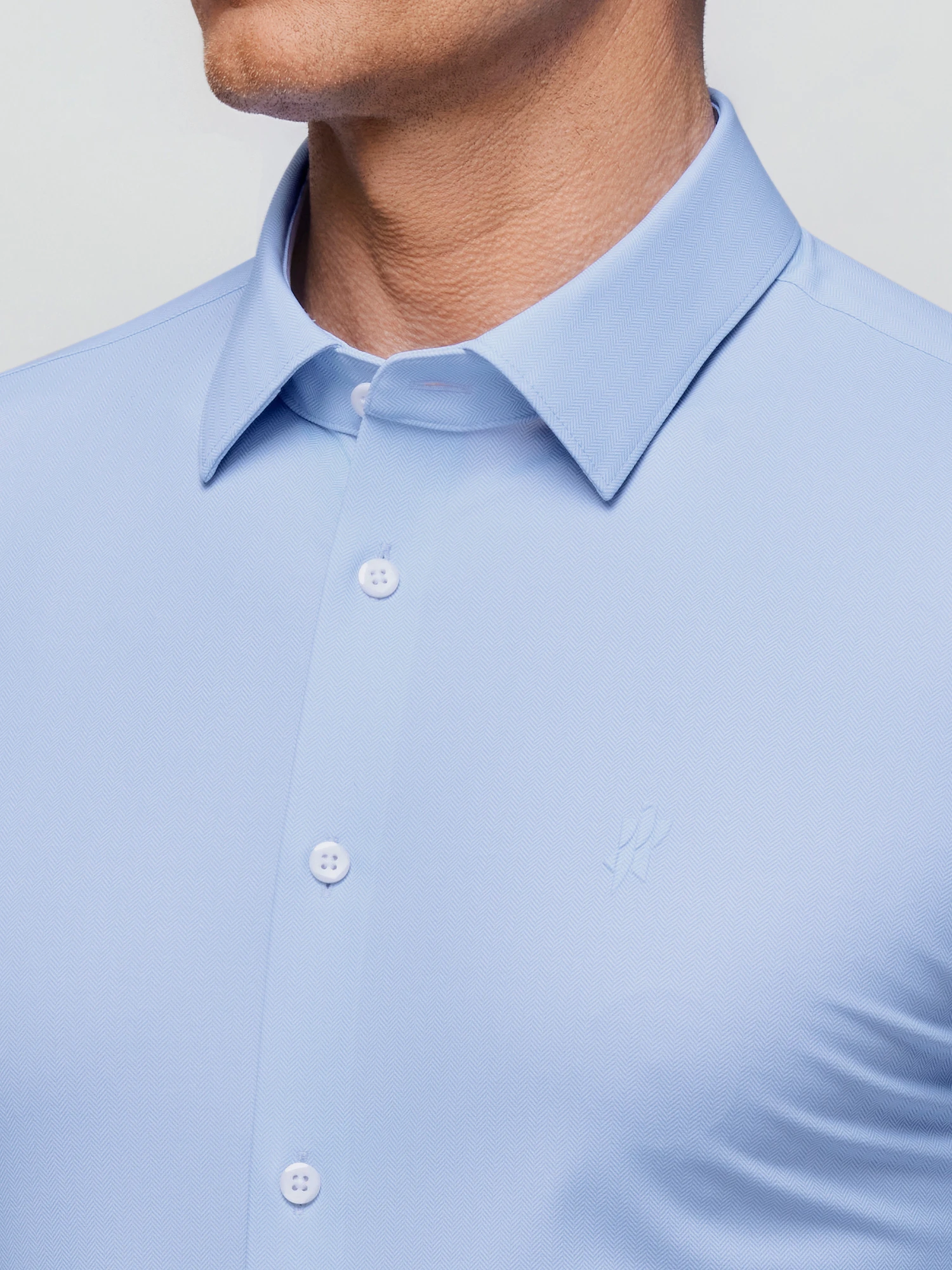 Stream Blue Stripe Stretch Shirt
