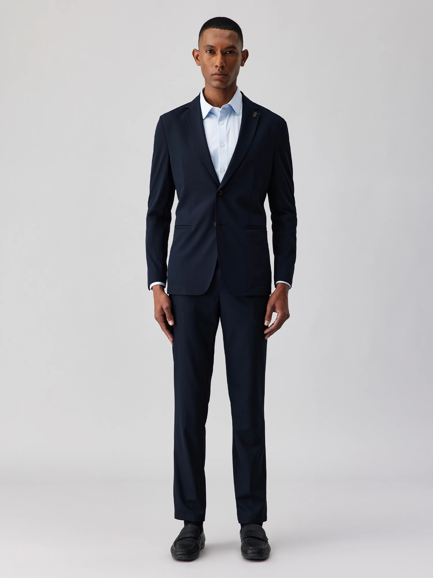 Deep Navy Stretch Blazer