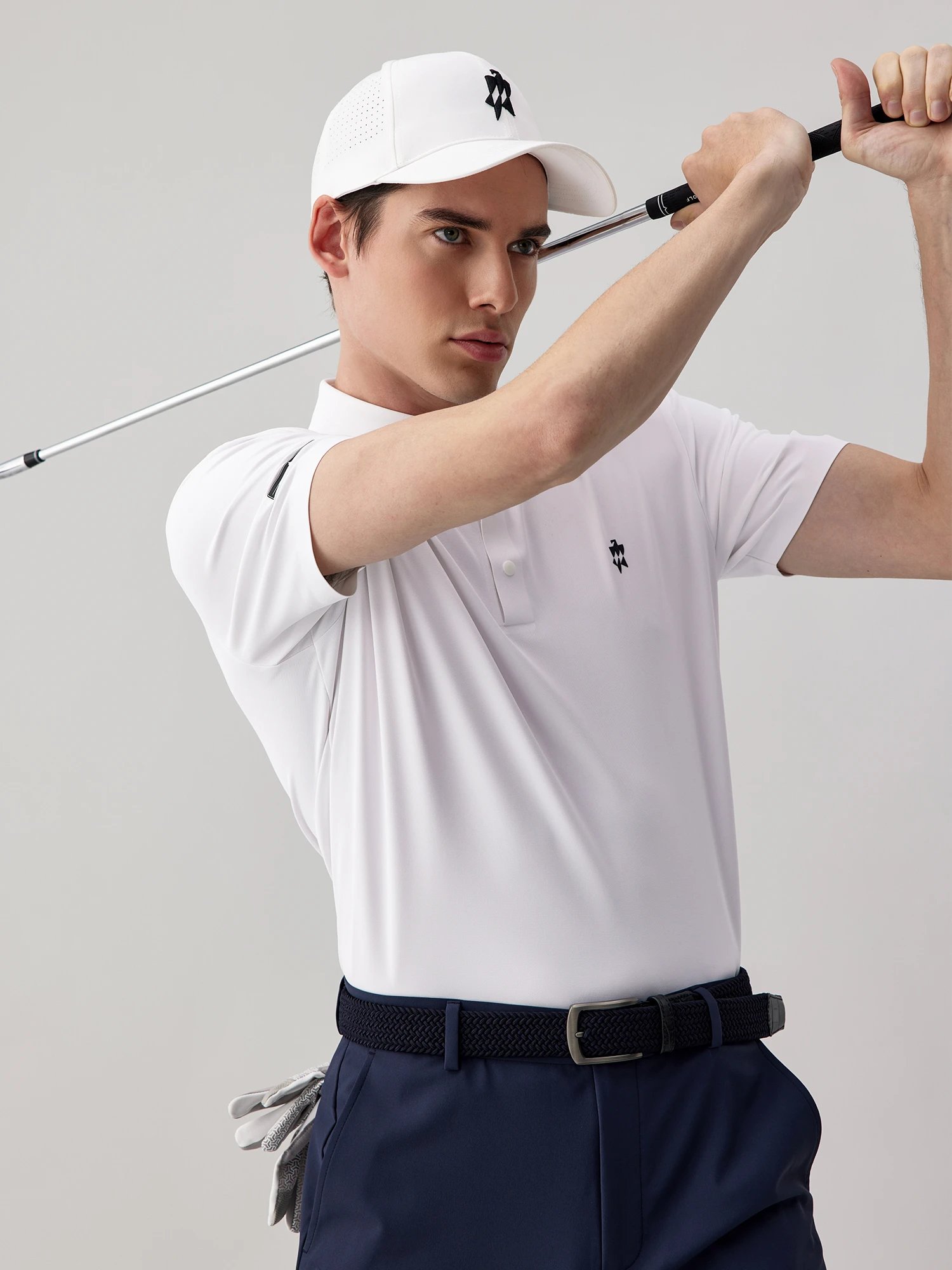Frost White Soft Stretch Polo