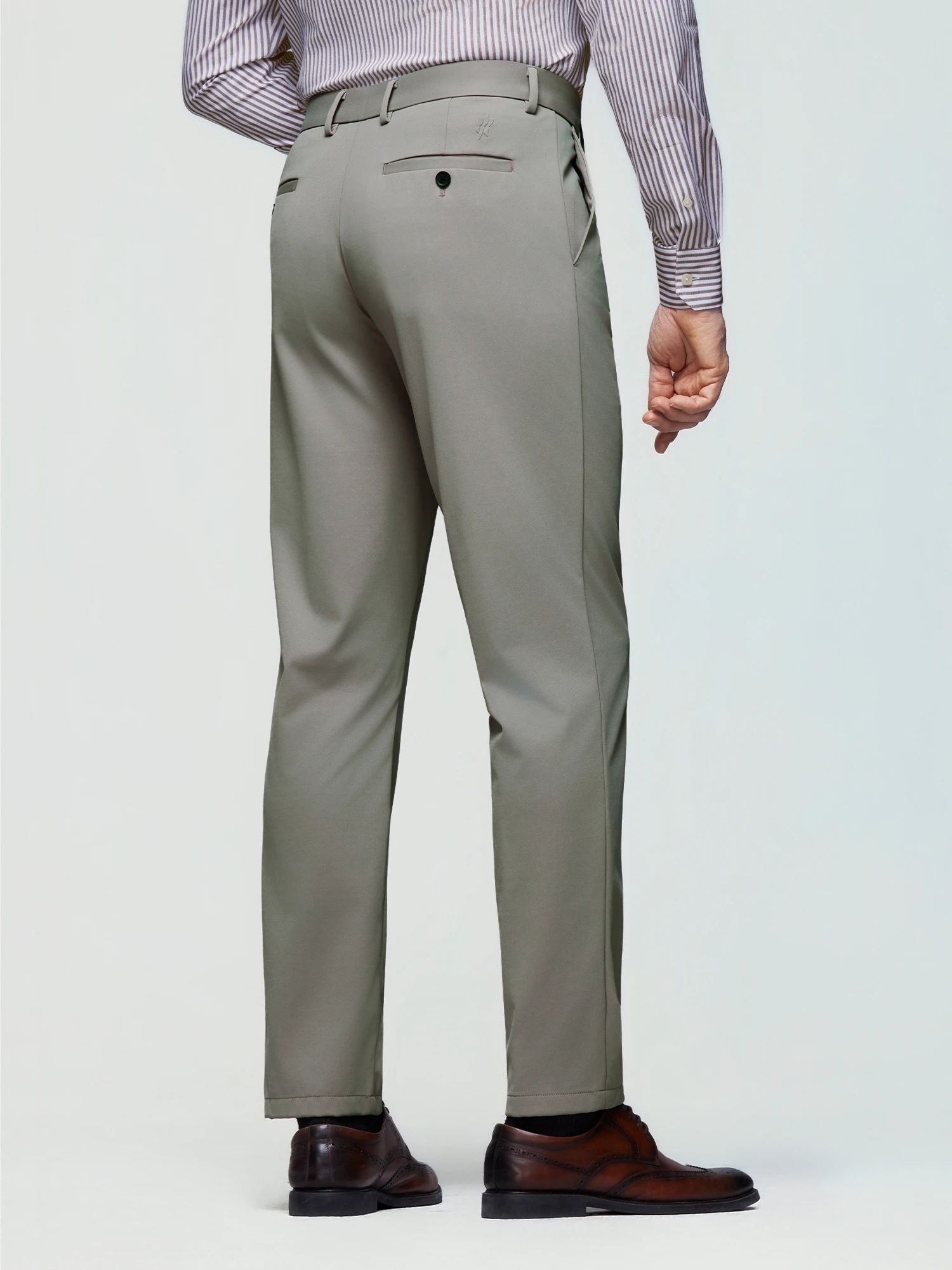 Sandstone Khaki Stretch Casual Pants