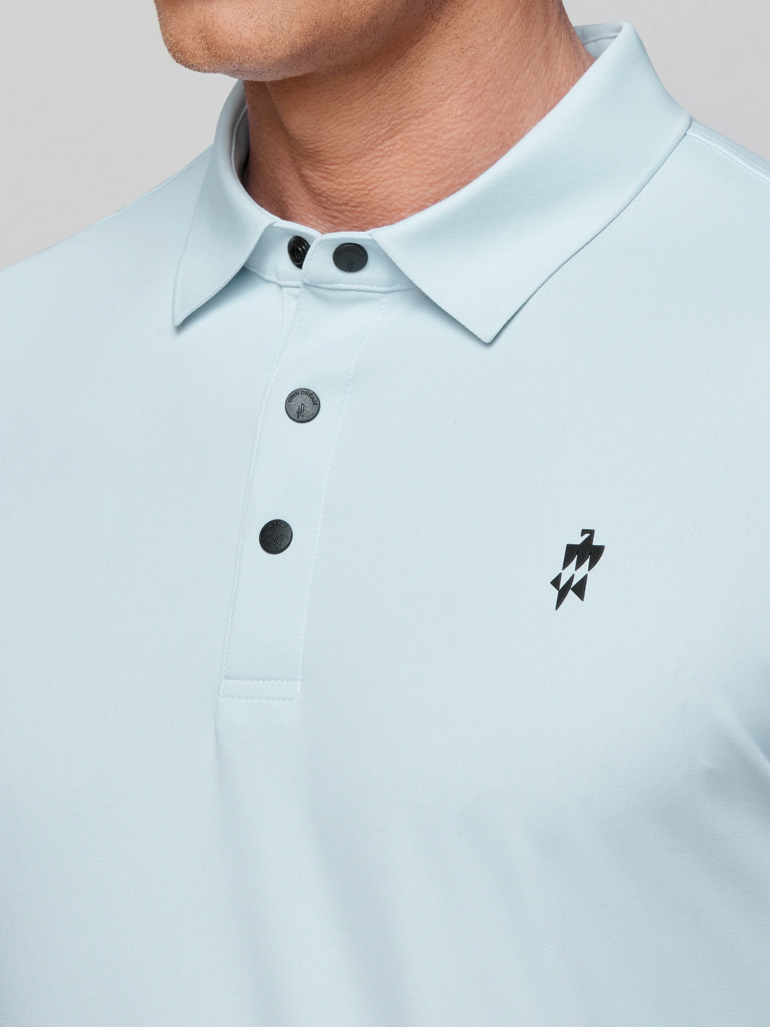 Soft Sky Blue Stretch Polo
