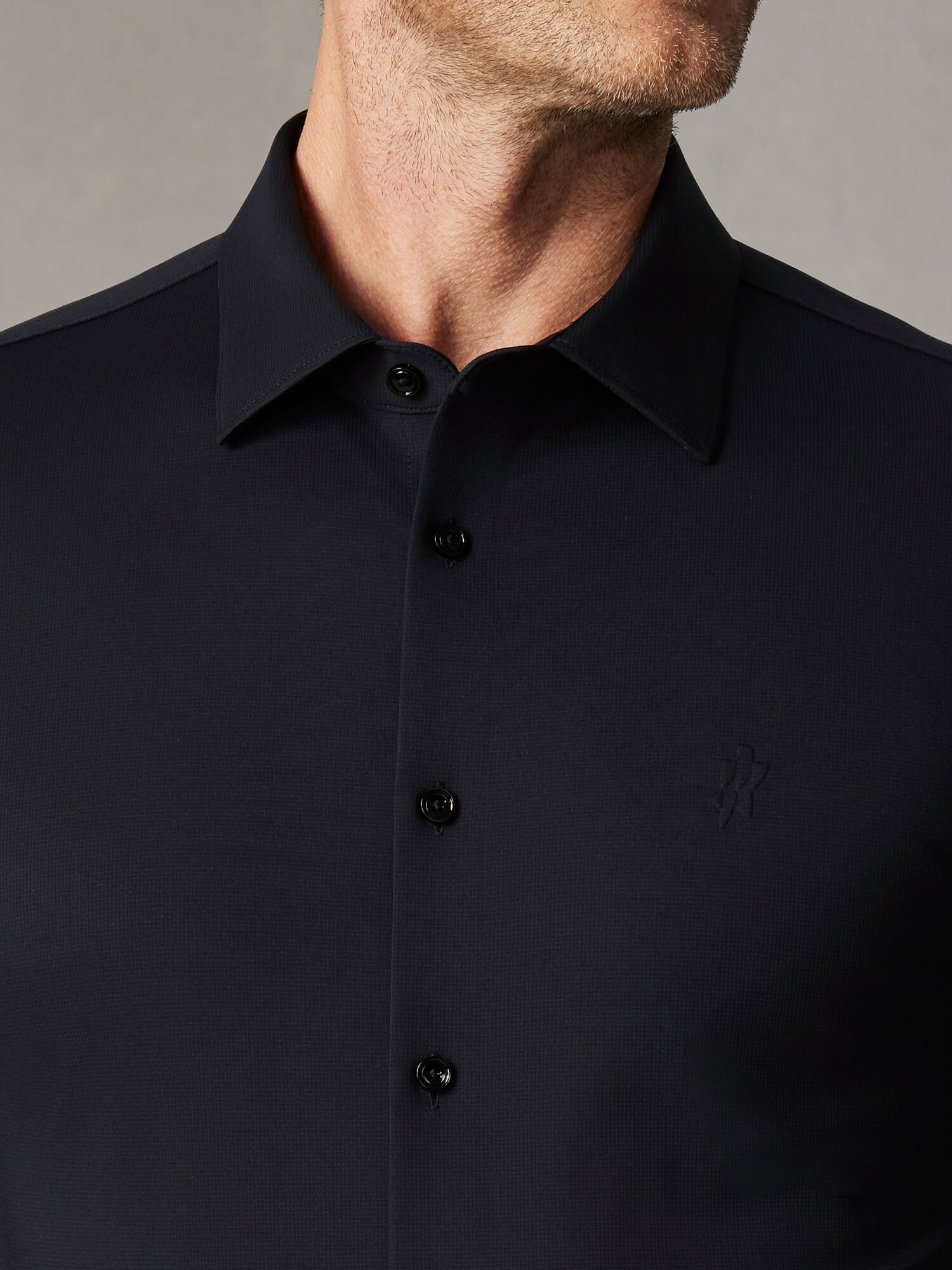 Ocean Teal Wool Check High-Stretch Shirt-Own Dream Shirts-Dress Shirts for Men