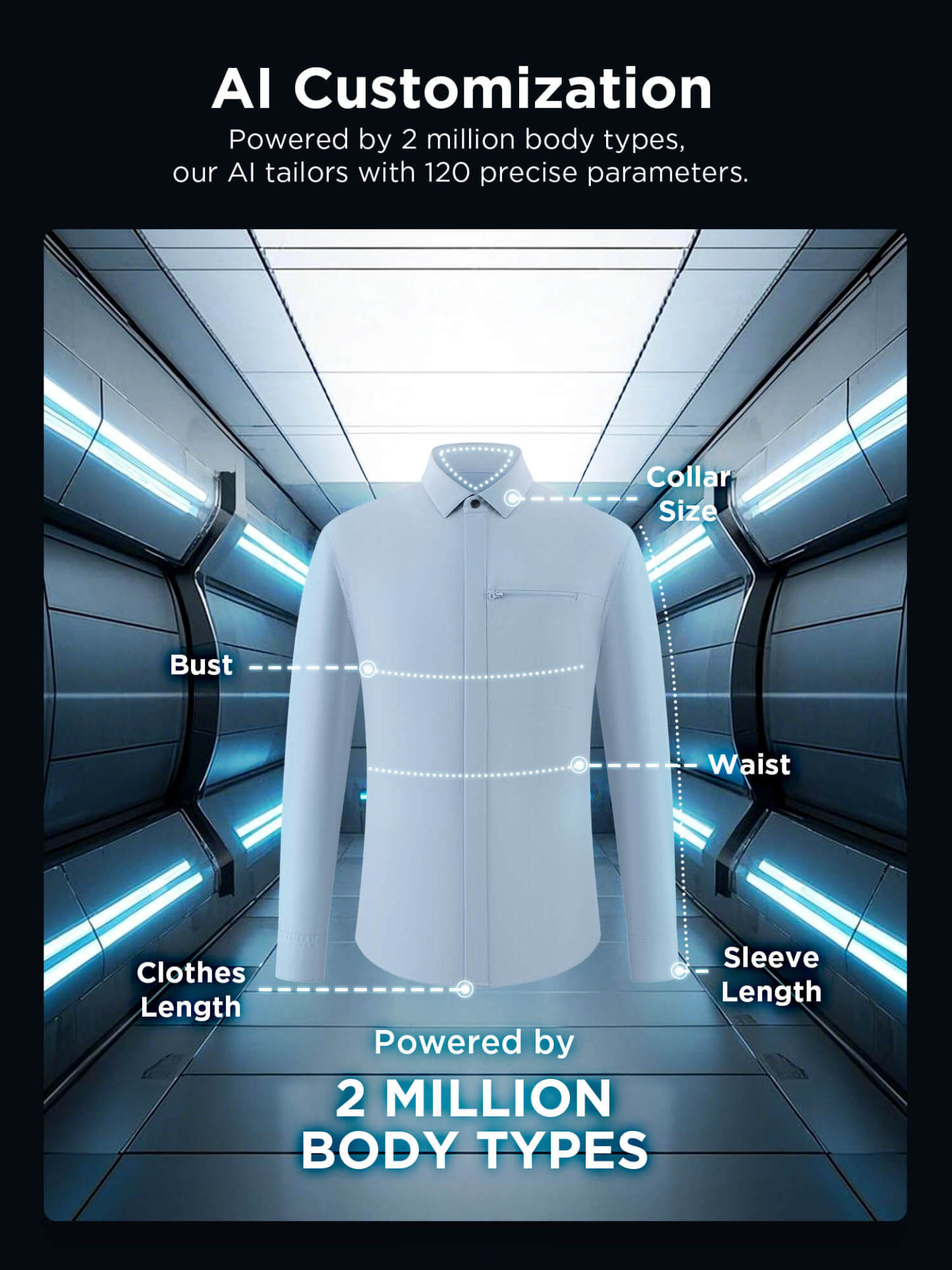 Photon Blue High-Stretch Performance Shirt