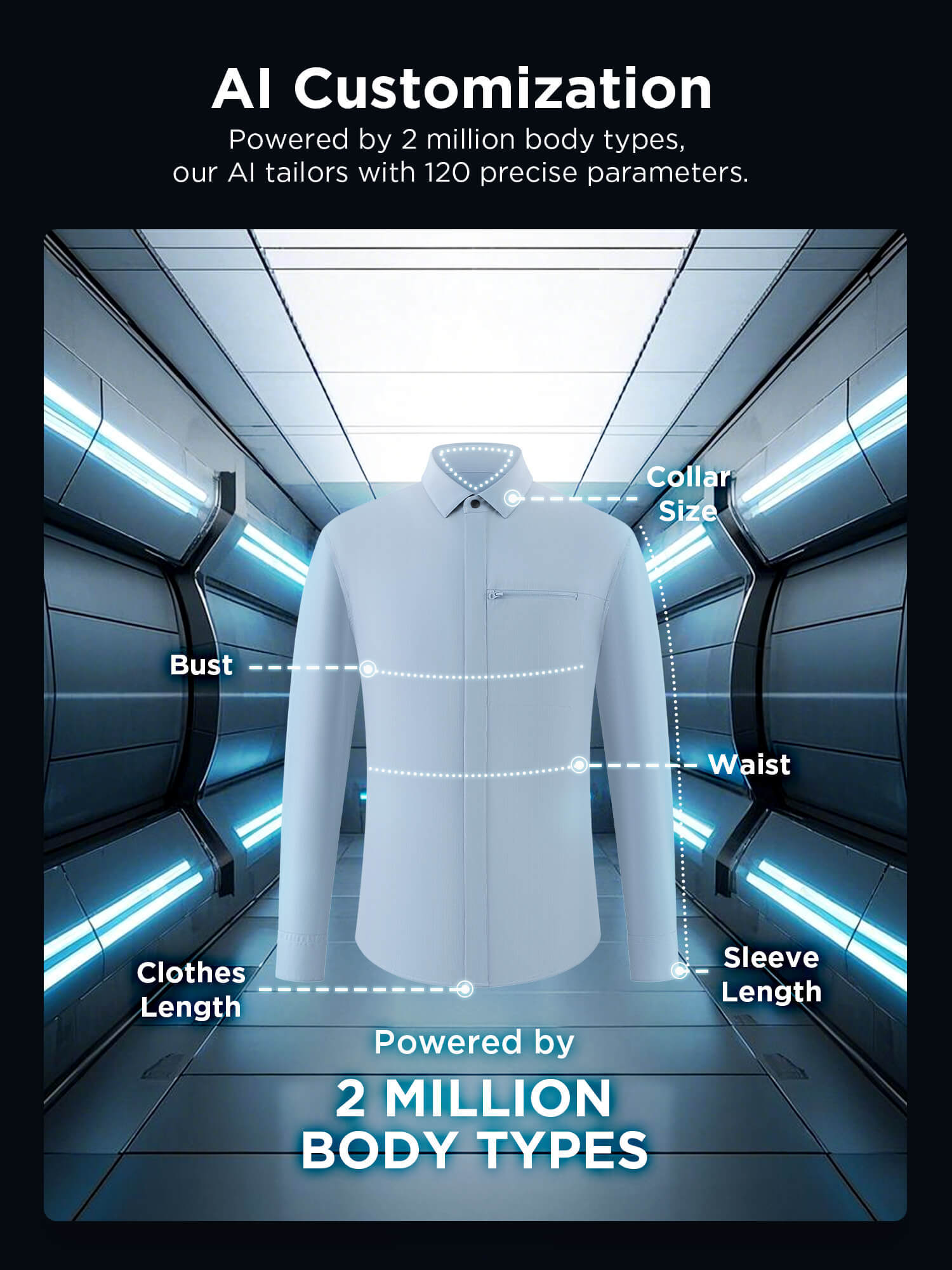 Photon Blue High-Stretch Performance Shirt