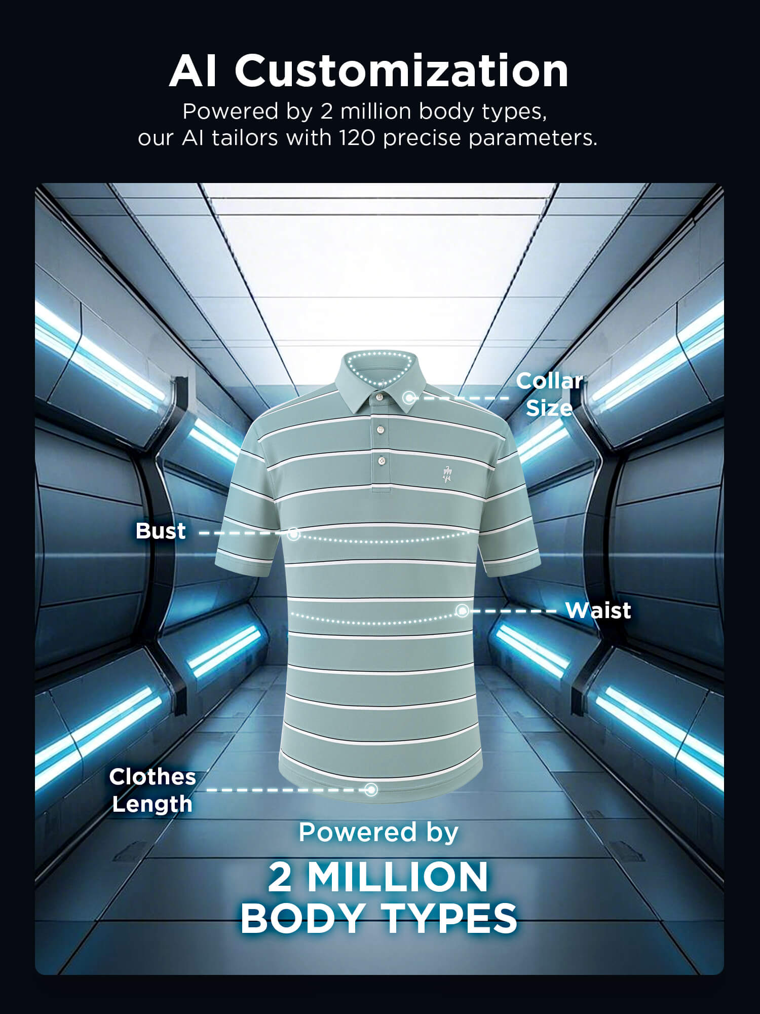 Meadow Green Striped High-Stretch Polo-Own Dream Shirts-Dress Shirts for Men