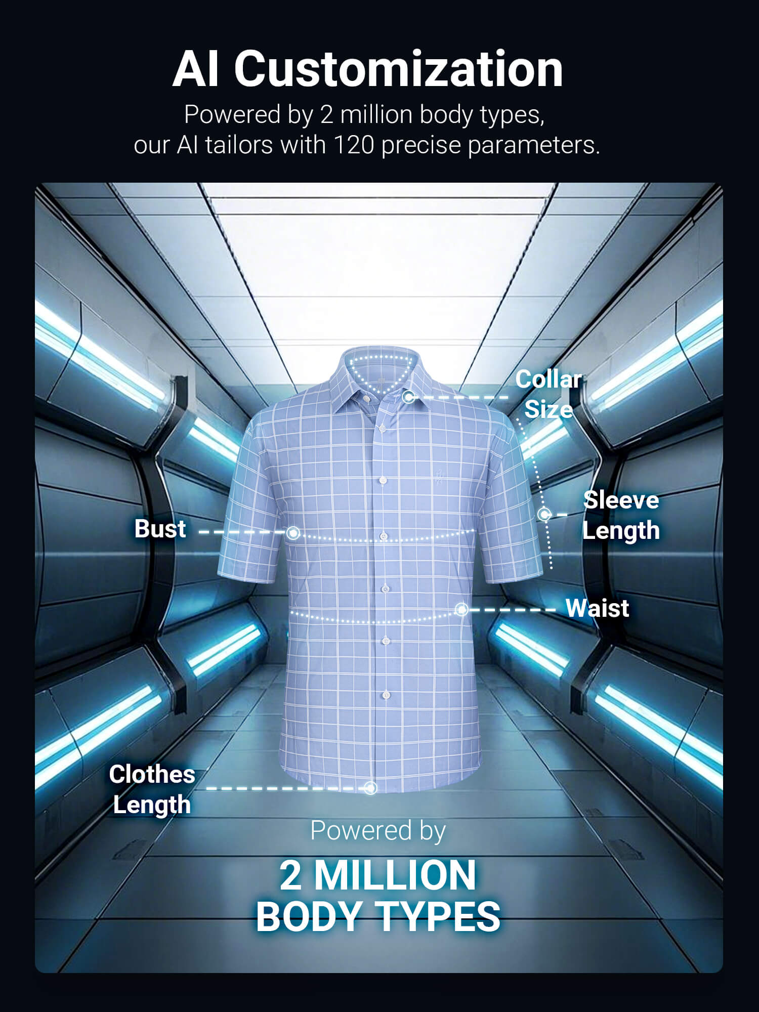 Opal Blue Omni-Stretch Check Short-Sleeve Shirt