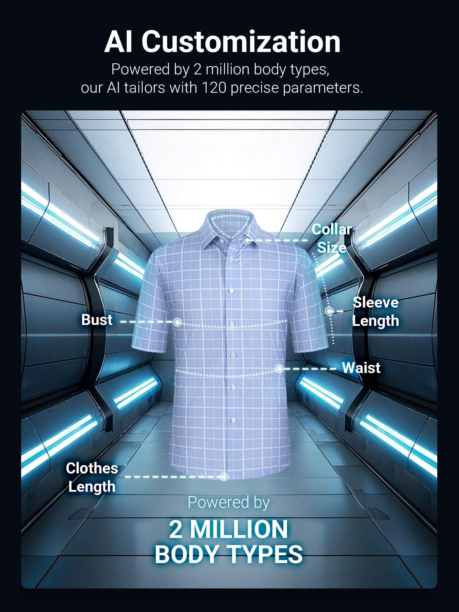Opal Blue Omni-Stretch Check Short-Sleeve Shirt