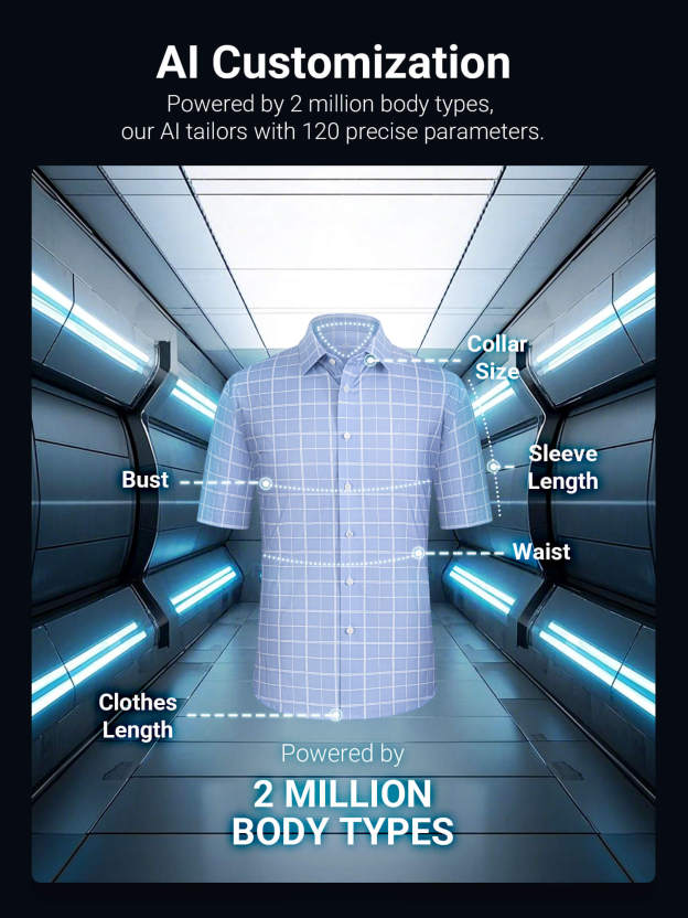 Opal Blue Omni-Stretch Check Short-Sleeve Shirt