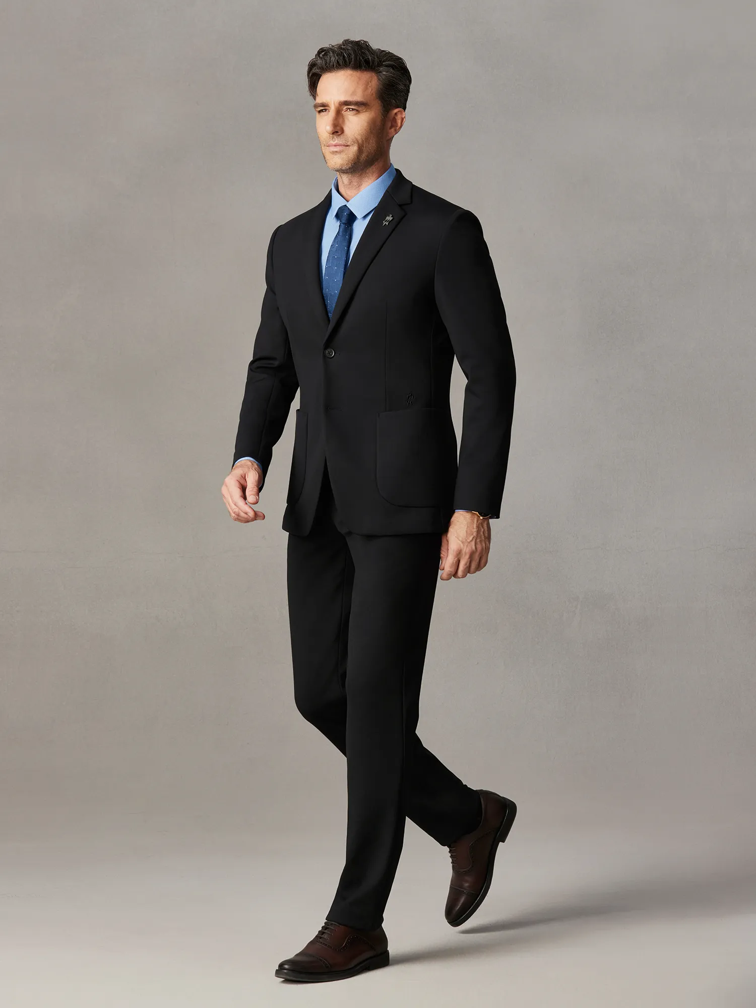 WarmTech Ultra Wool Sky Deep Navy Stretch Blazer