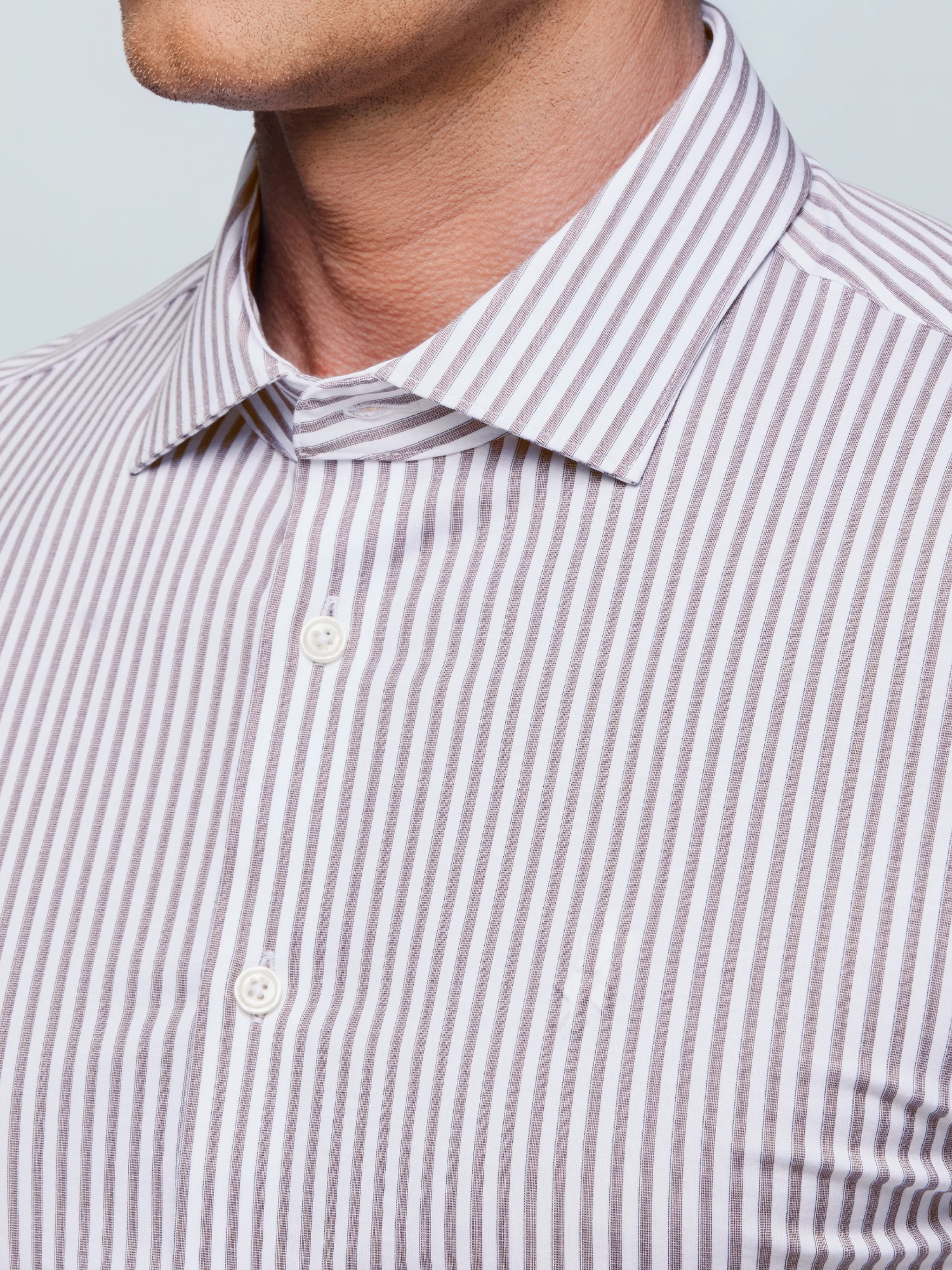 Pamir Blue Stripe Stretch Shirt