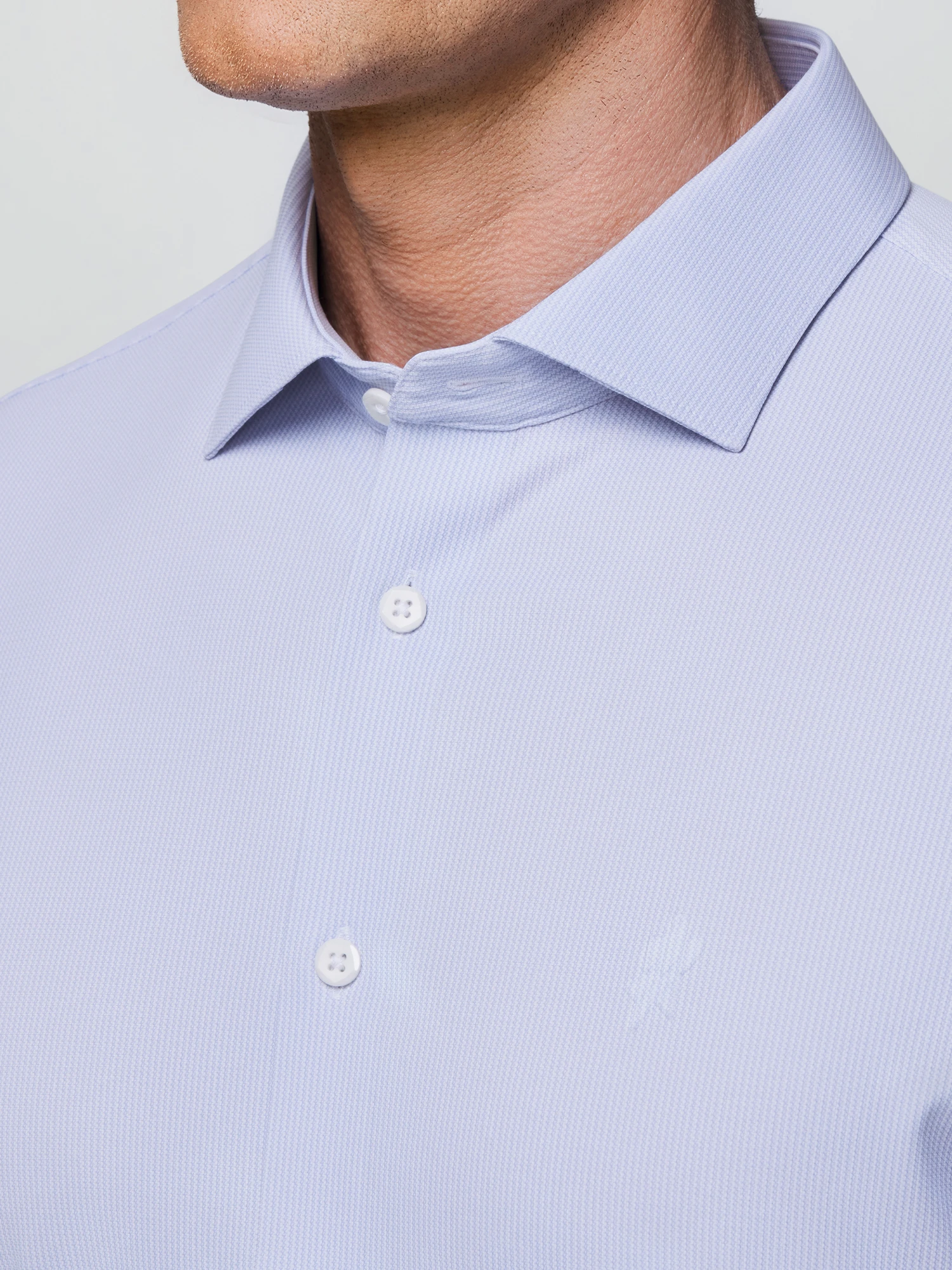 Light Purple Stripe Stretch Shirt