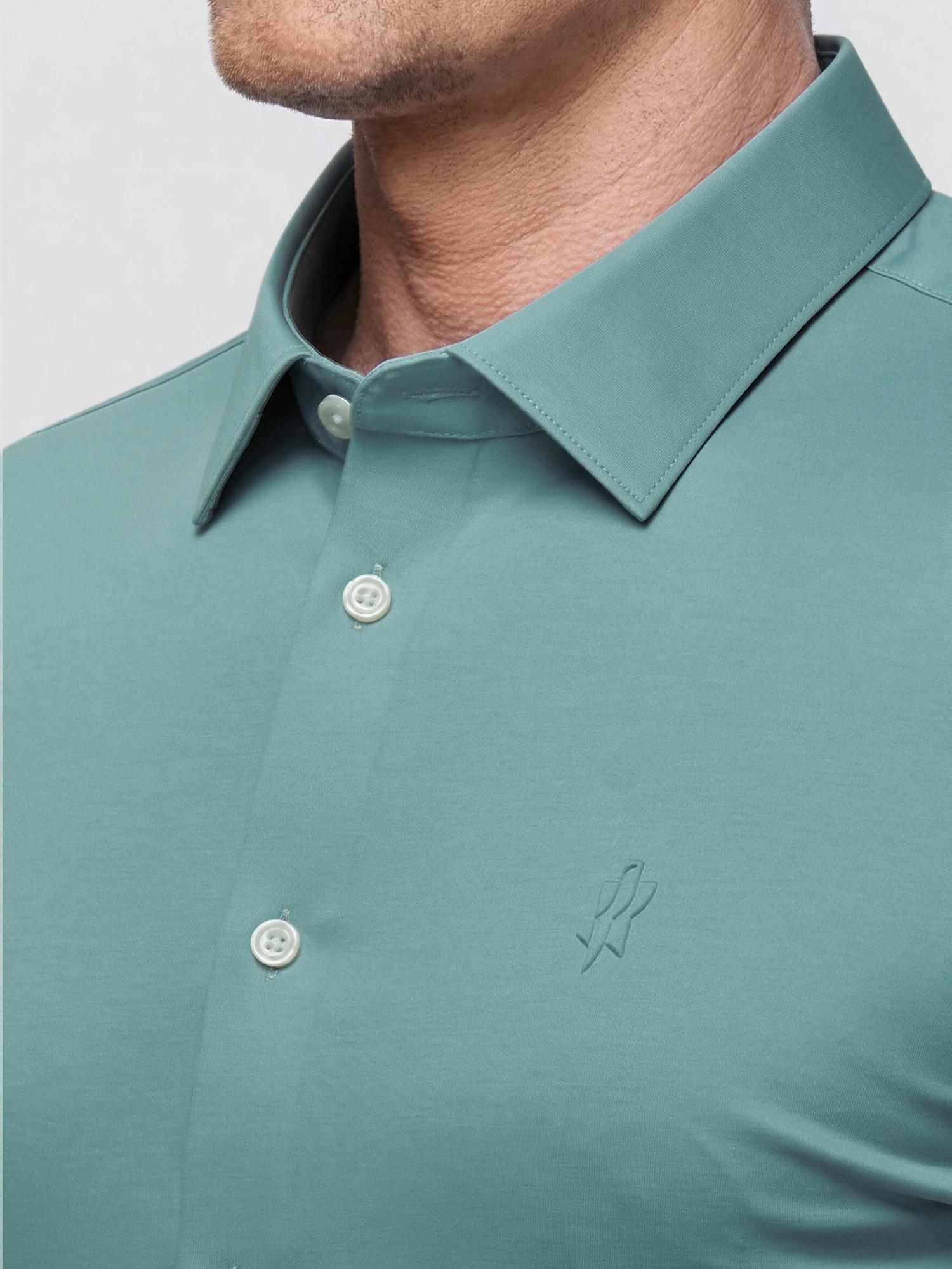 Mist Blue Stretch Shirt