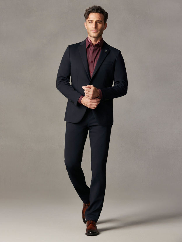 Deep Navy Stretch Blazer