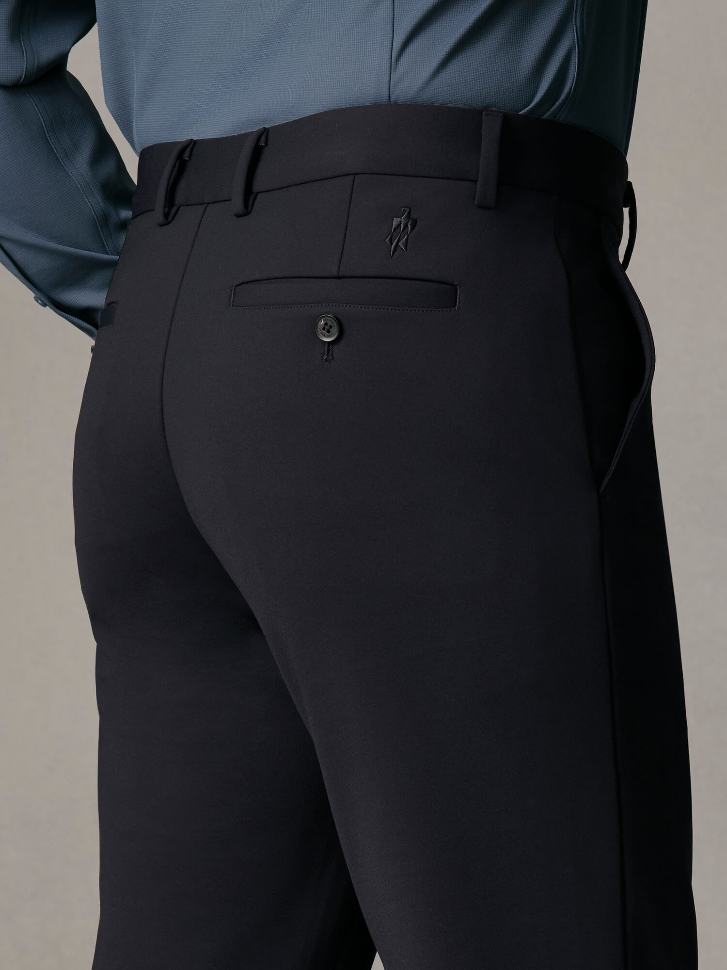 Midnight Navy High-Stretch Pants-Own Dream Shirts-Dress Shirts for Men