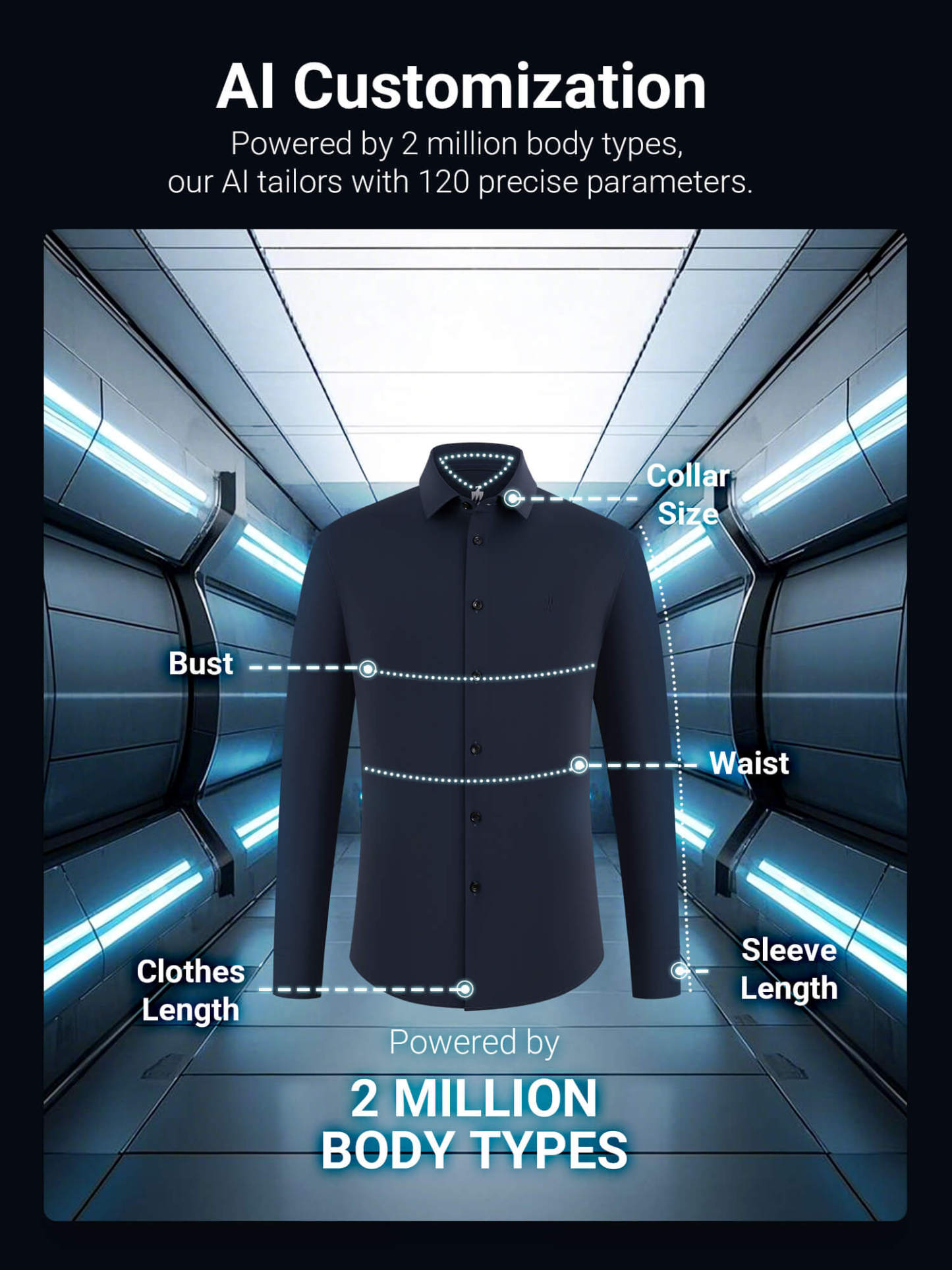 Seabourn Blue High-Stretch Shirt