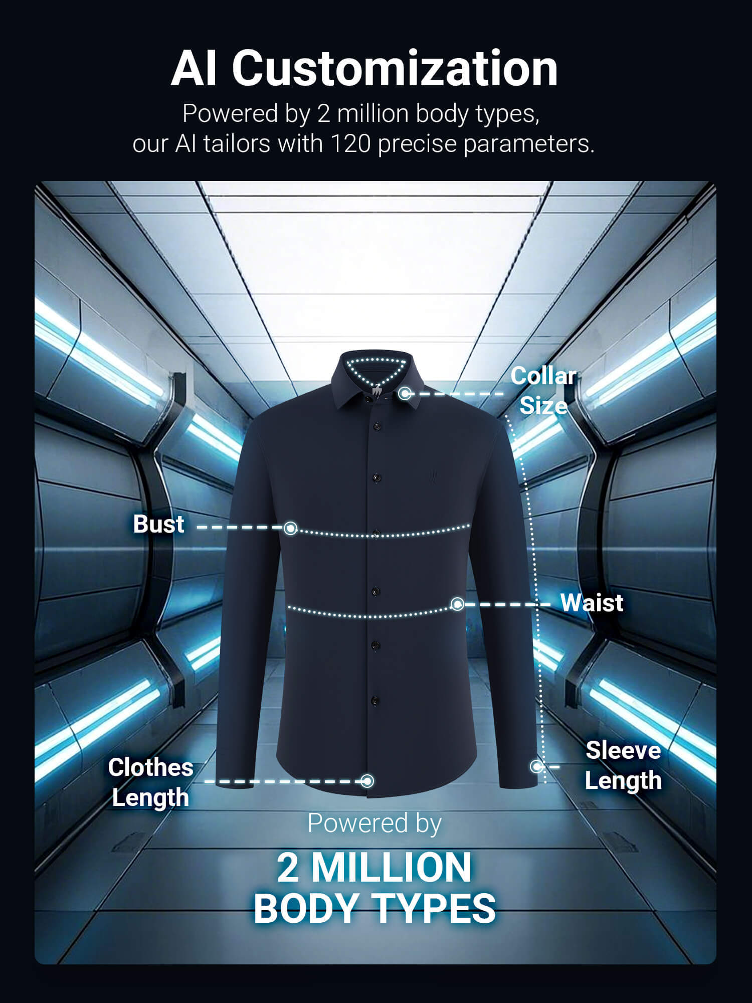 Seabourn Blue High-Stretch Shirt
