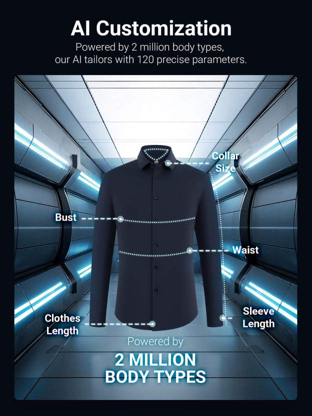 Seabourn Blue High-Stretch Shirt