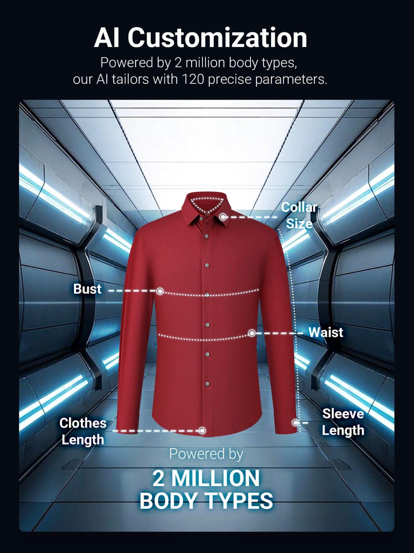 Bordeaux Red Stretch Shirt
