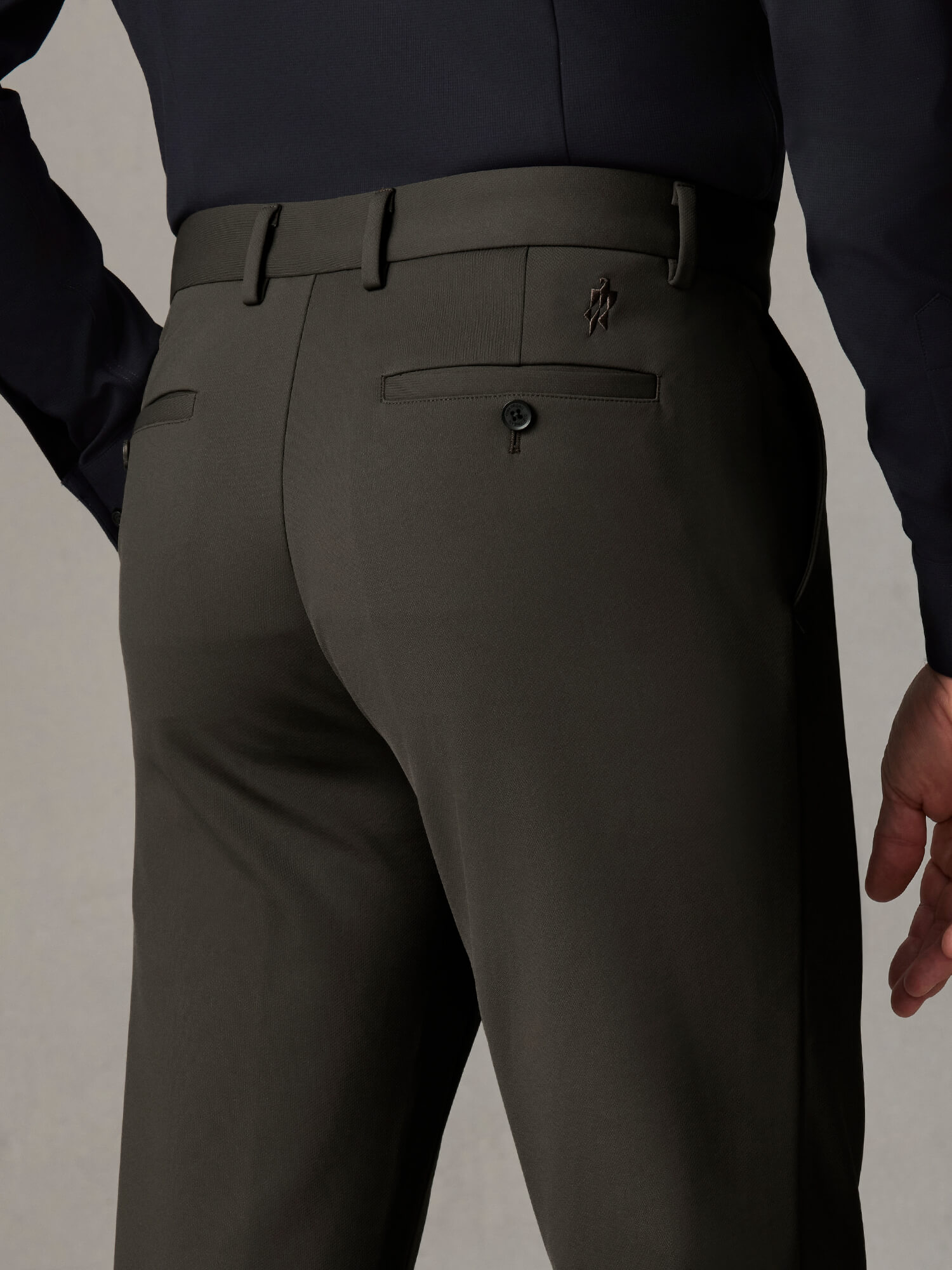 Autumn Brown High-Stretch Pants-Own Dream Shirts-Dress Shirts for Men