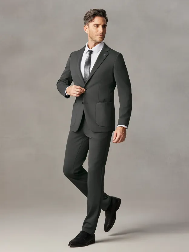WarmTech Ultra Wool Olive Gray Stretch Blazer