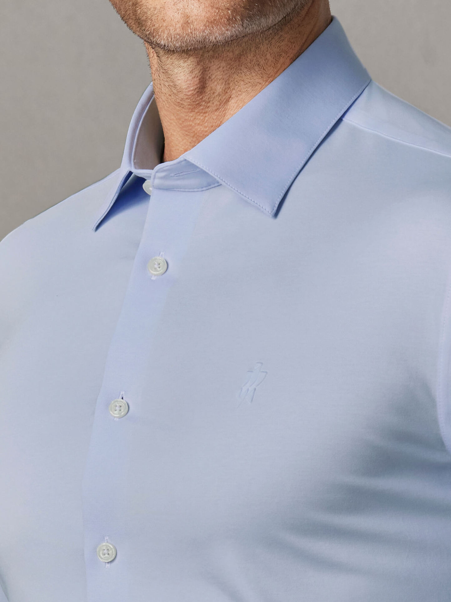 Non-Iron High-Stretch Blue Shirt-Own Dream Shirts-Dress Shirts for Men