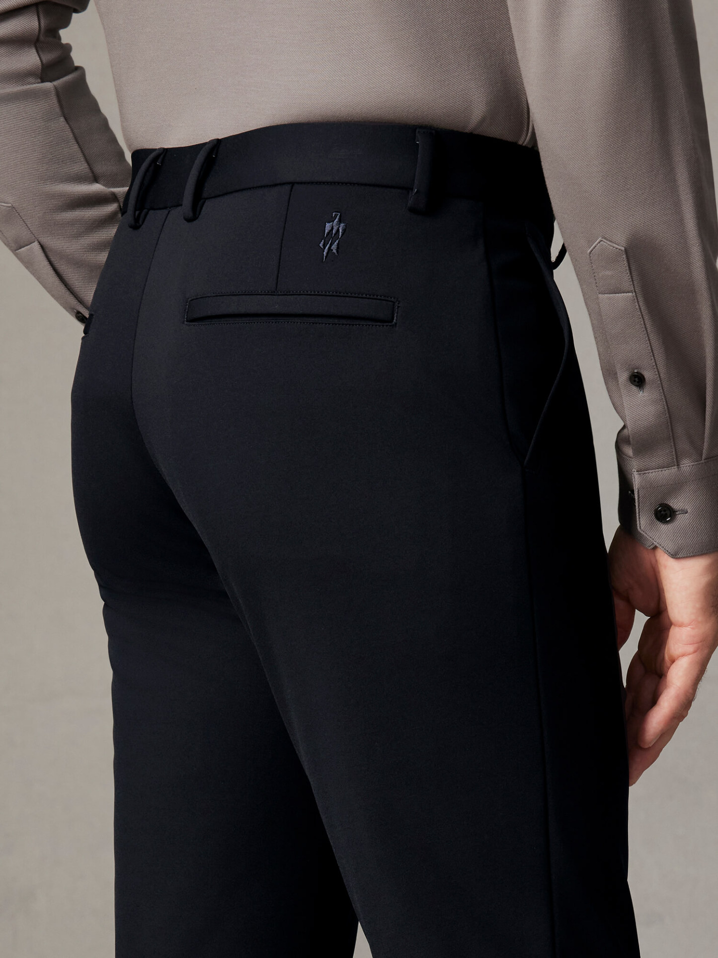 Stellar Navy Stretch Pants-Own Dream Shirts-Dress Shirts for Men